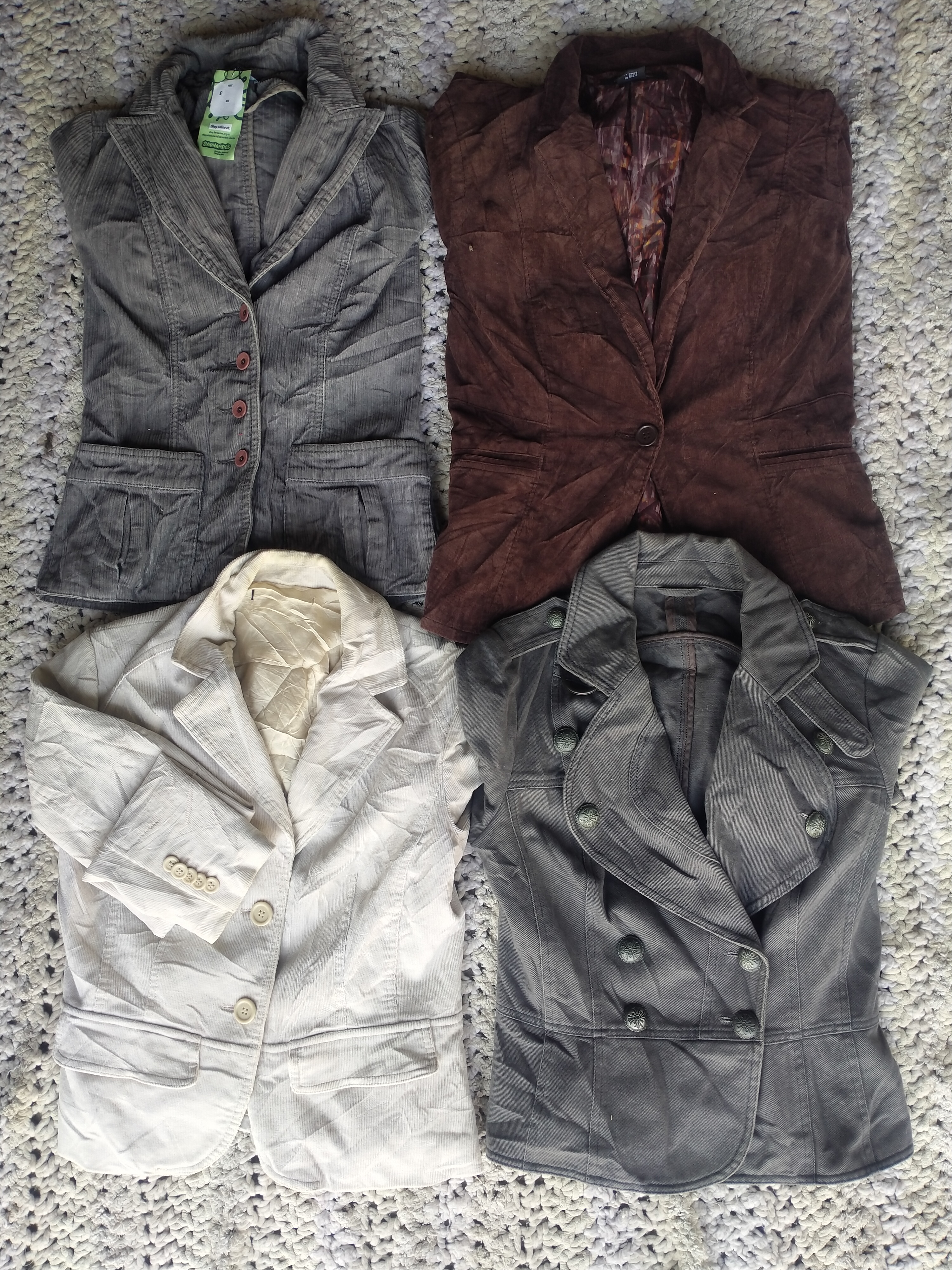 Denim courdroy jacket 12 pieces