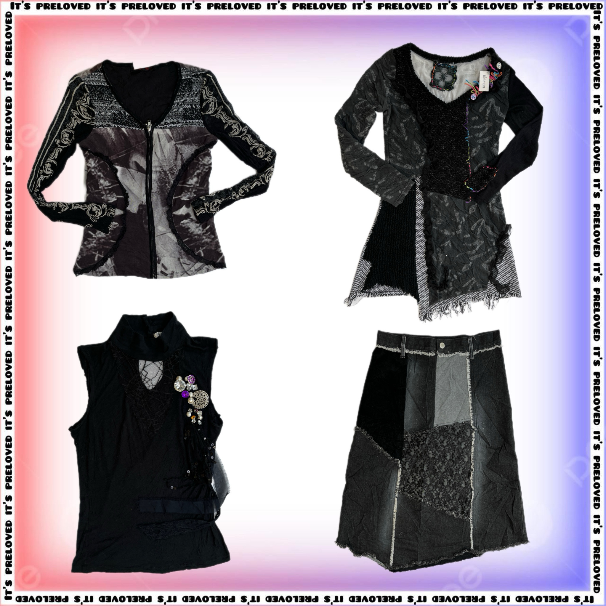 Ajustes de Temporada Espeluznante - tops, faldas y vestidos (SS-1516)