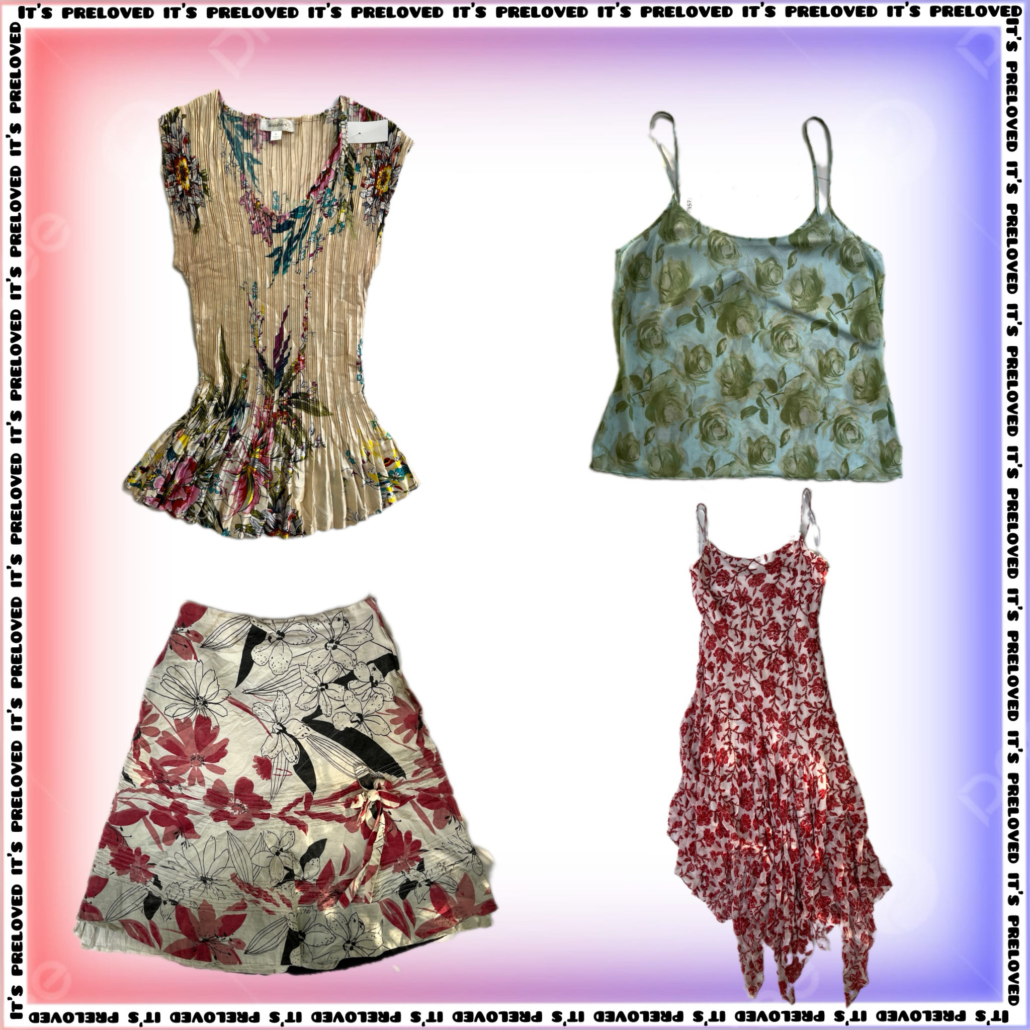 Florales Femeninos - blusas, faldas y vestidos (SS-1518)
