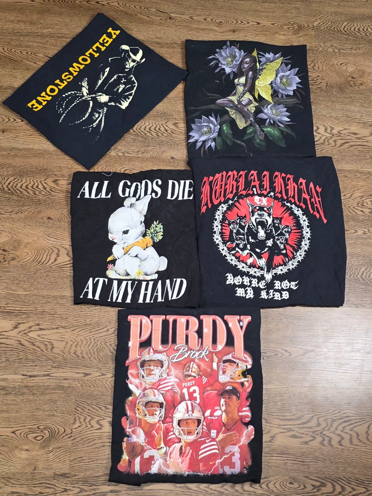 ヴィンテージブラックプリントTシャツ（9）