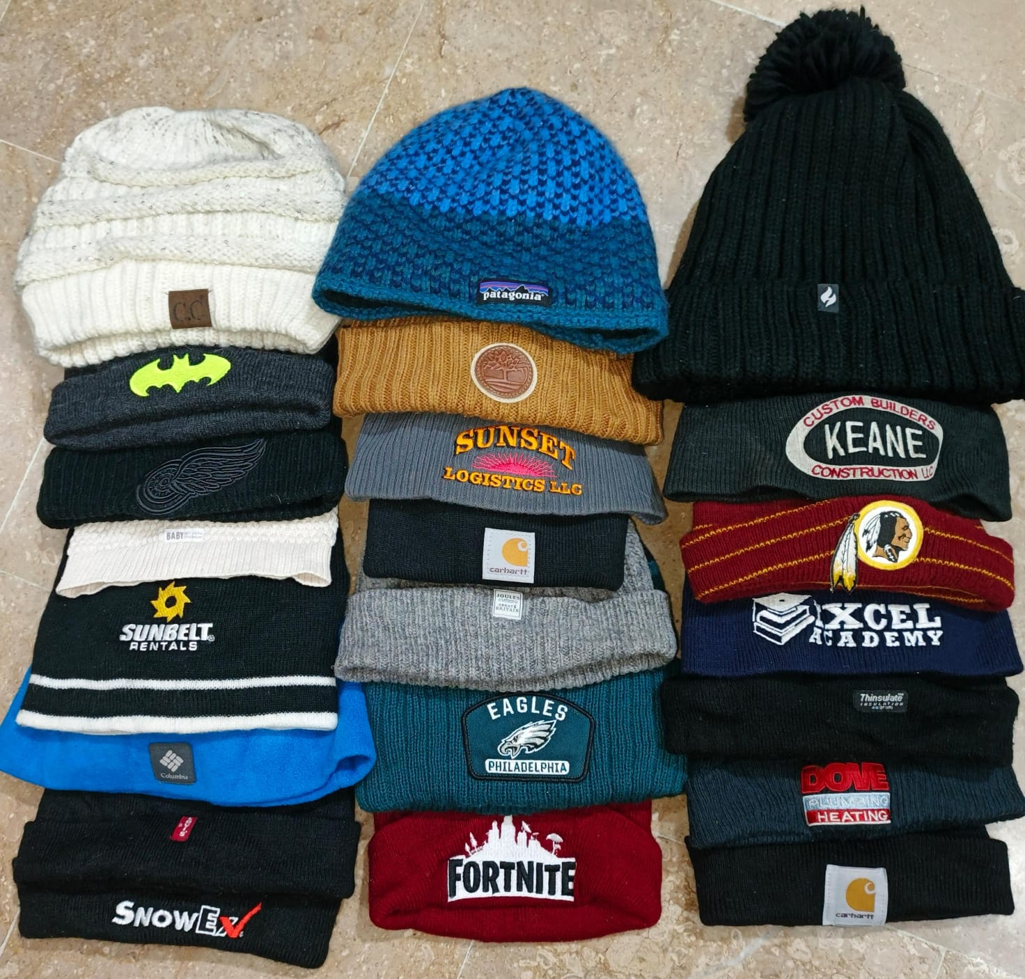 Markenlogo-Mütze & Hut-Bundle – Top Winterstrickwaren