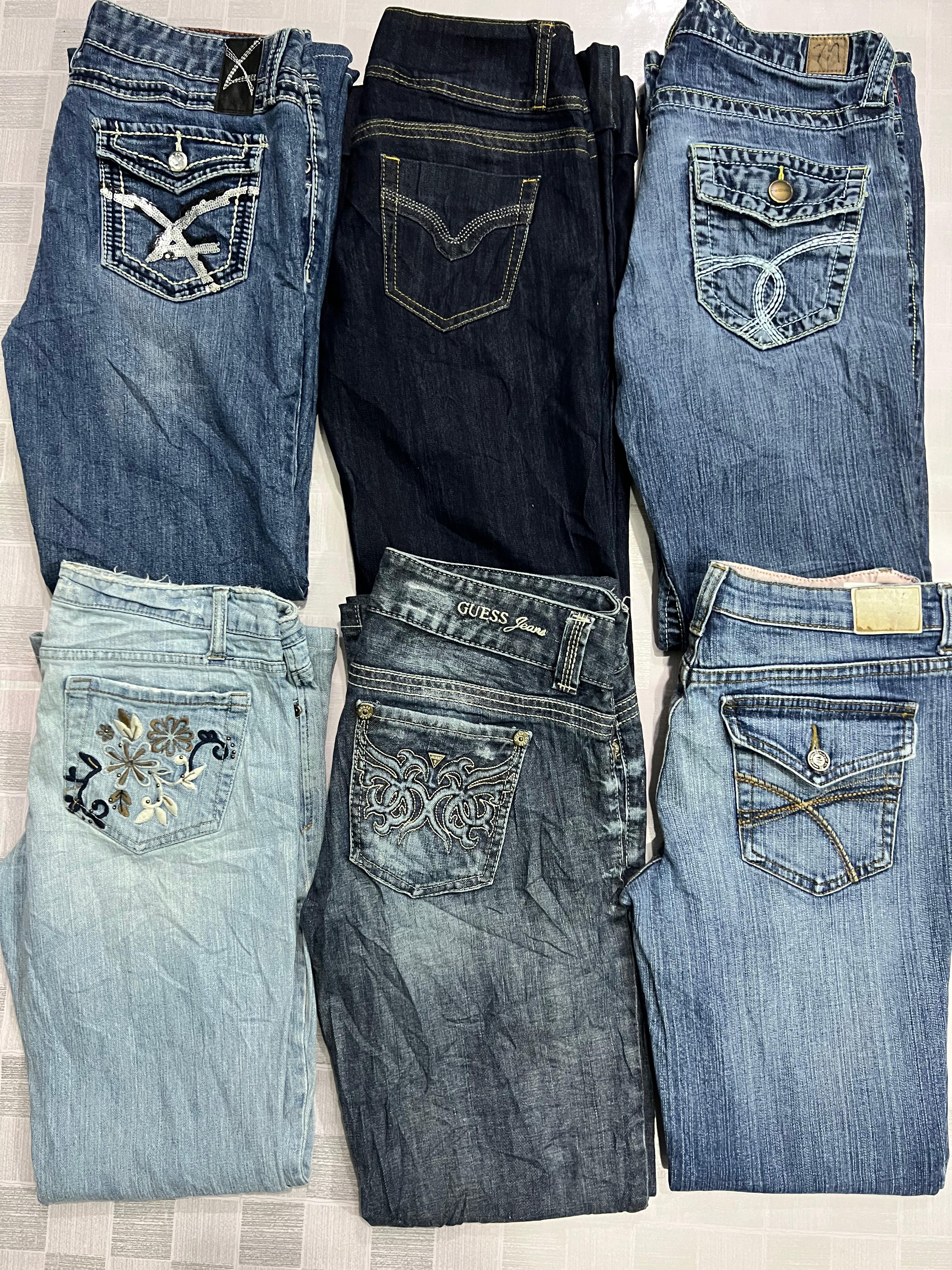 Jeans évasés brodés R170 Ladies Y2k