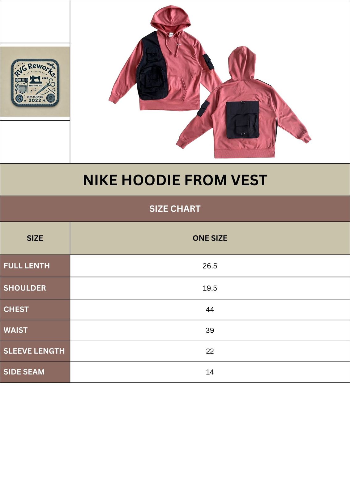 Upcycled Utility Panel Hoodie