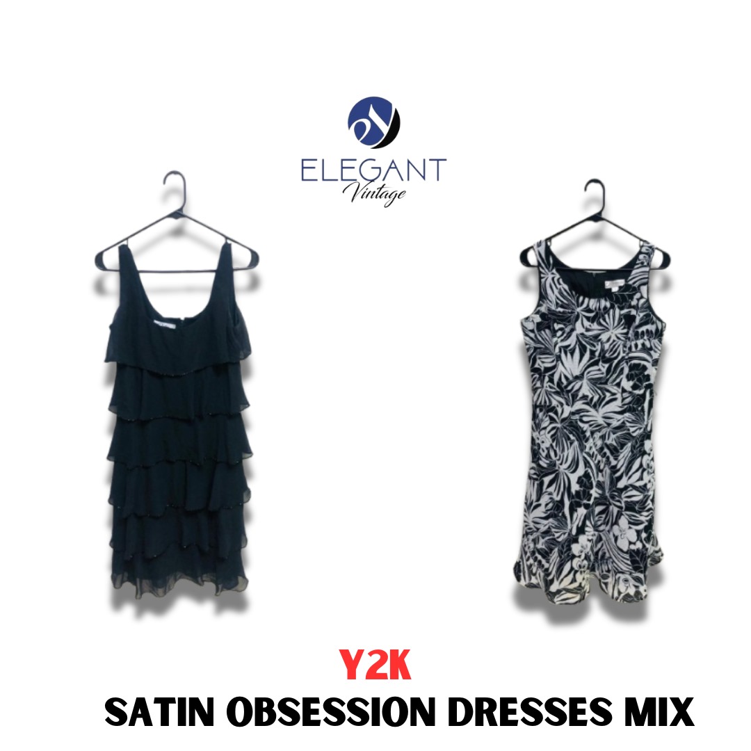 Y2K Satin Obsession Dresses Mix - EV01137