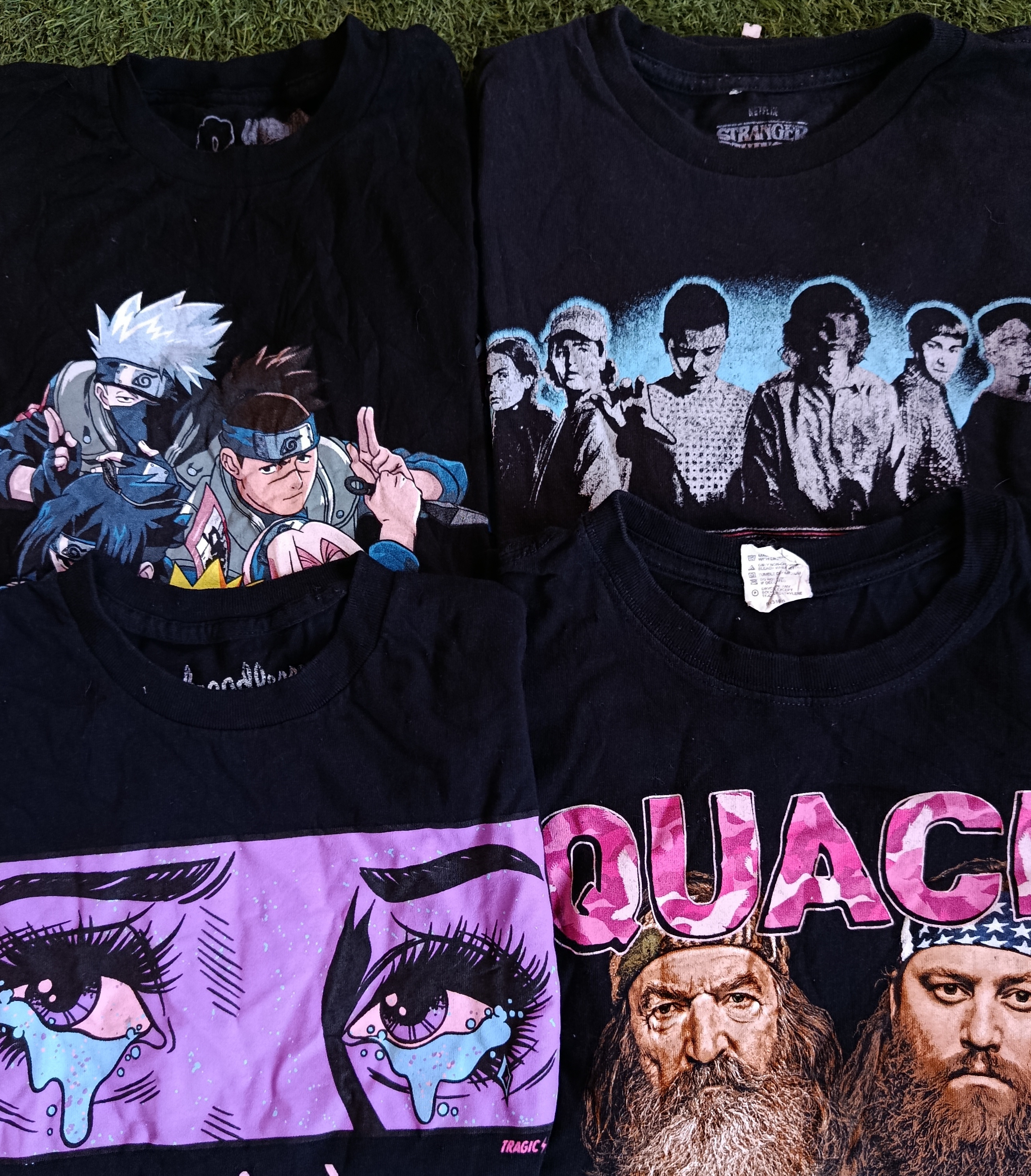 Camisas T-Shirt negras estampadas (2661)