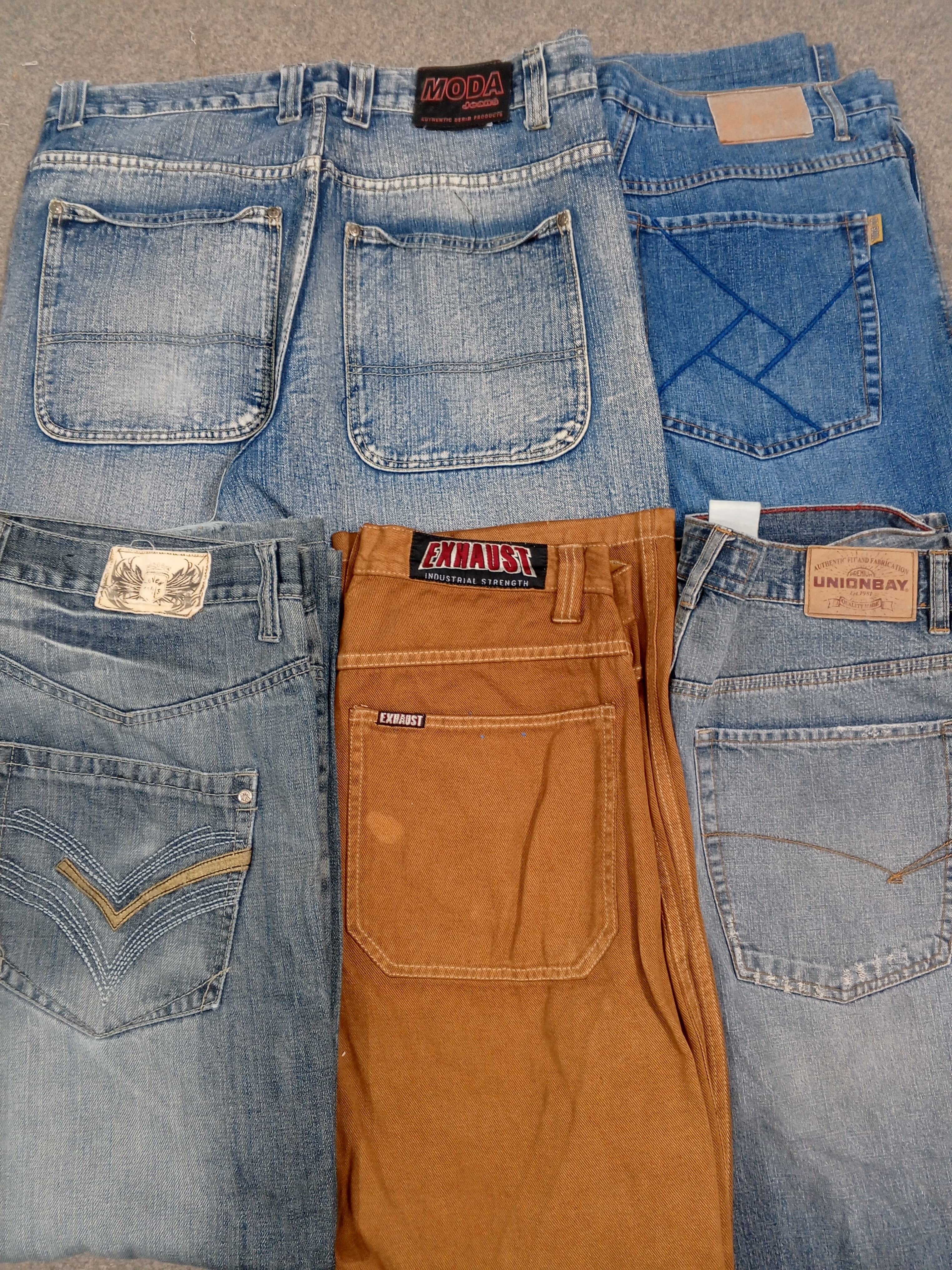 #163 Men Baggy Designer Jeans
