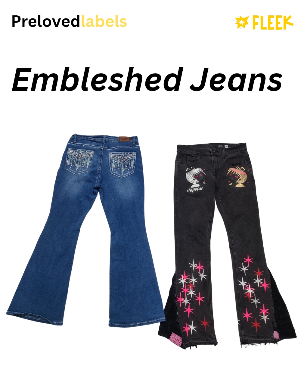 Embleshed & Embroidery Jeans Bundle – ( Wcv : 1047 )