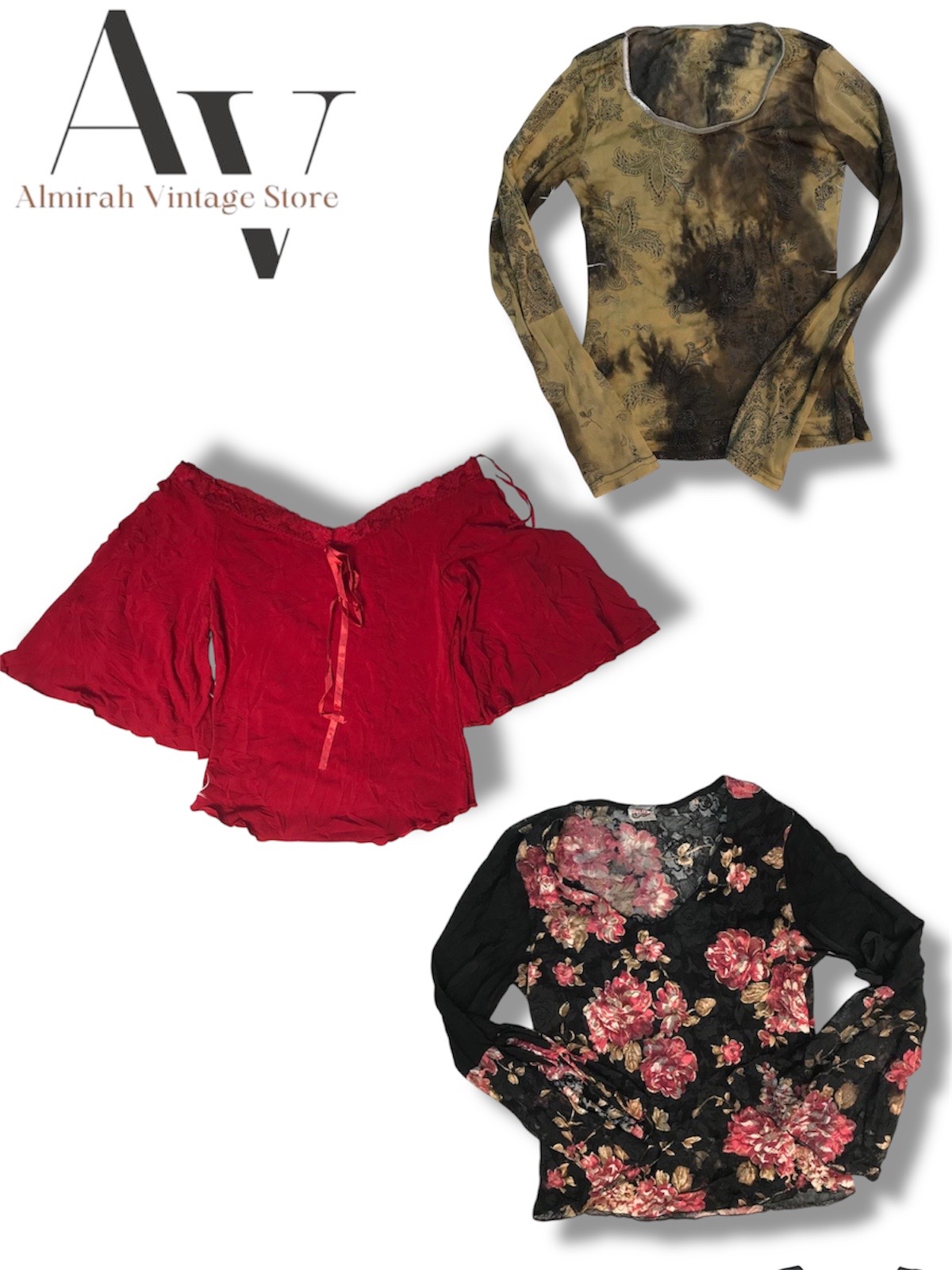 Liquidation stock full sleeves mesh and polyester top