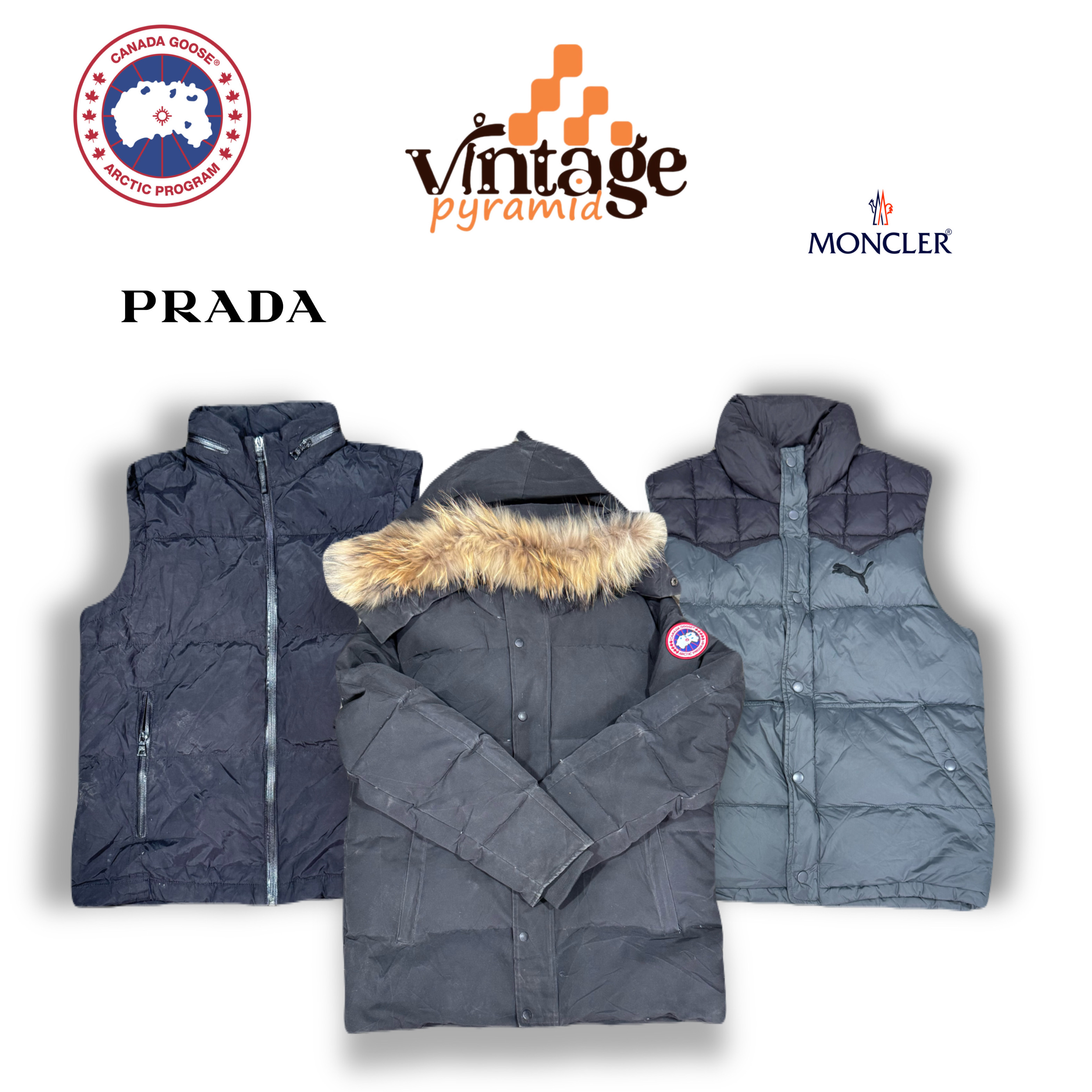 VPX277 Vêtements de marque premium incl. Prada/Canada Goose/Moncler