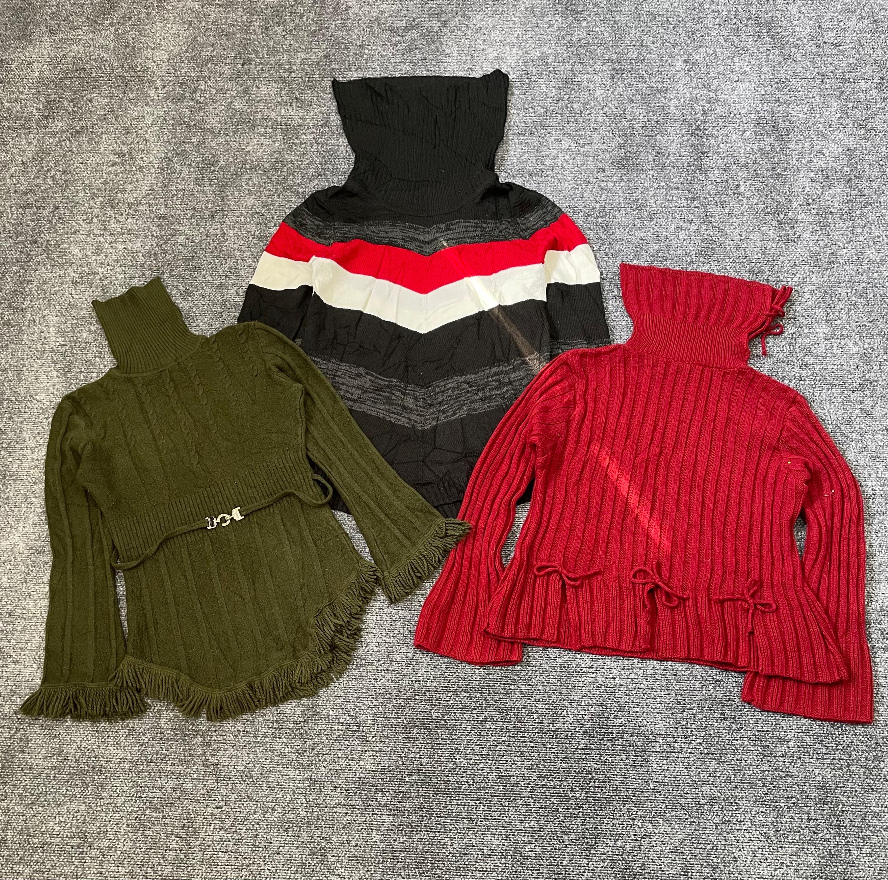 Y2K Rippenrollkragen-Bundle