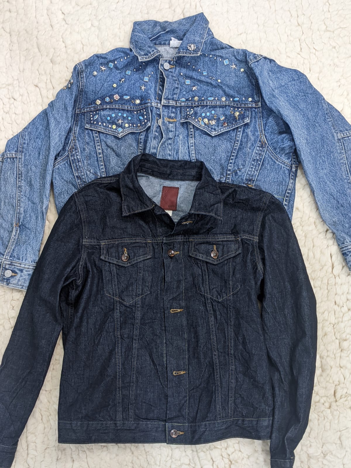 Veste en denim et style jean sans marque