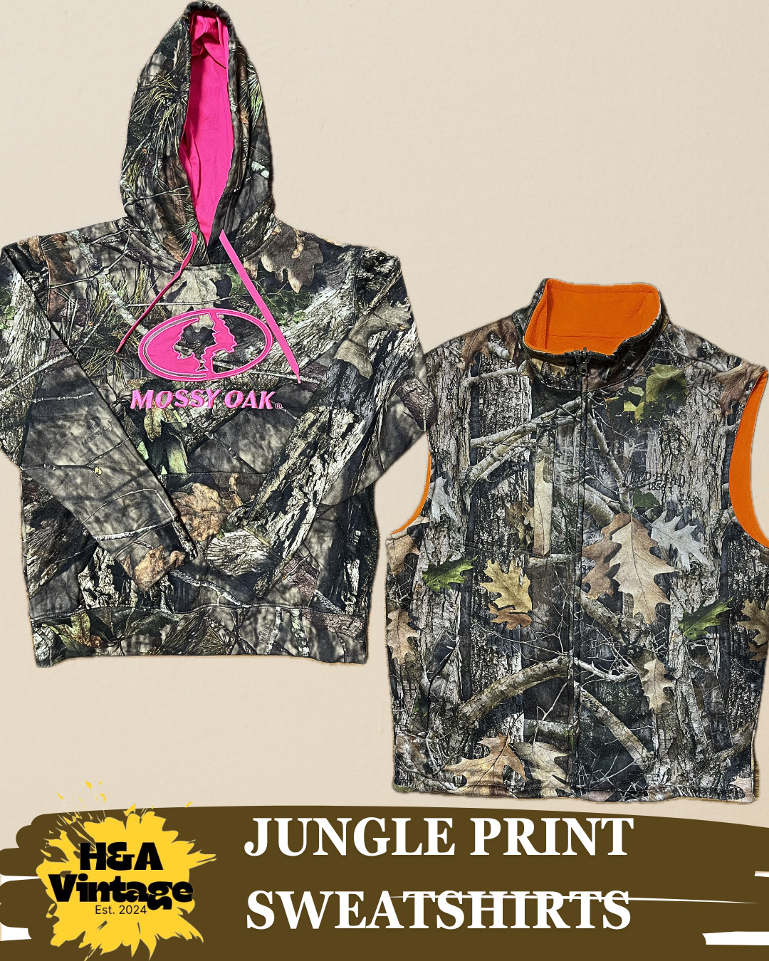 JUNGLE PRINT SWEATSHIRTS