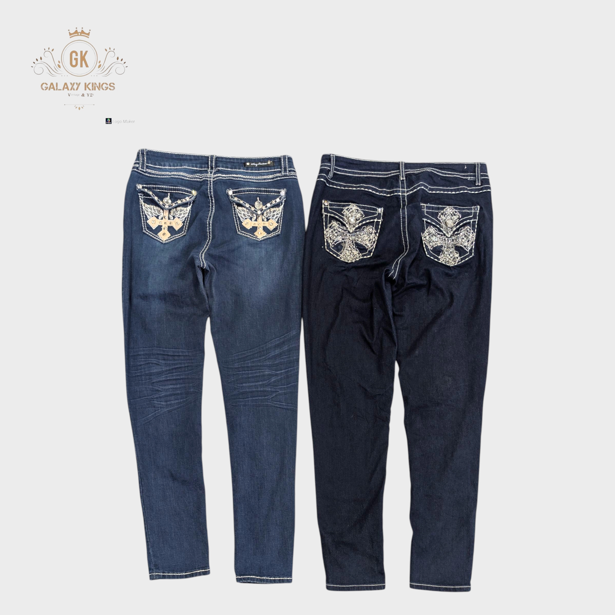 Y2K Embellished Skinny jeans