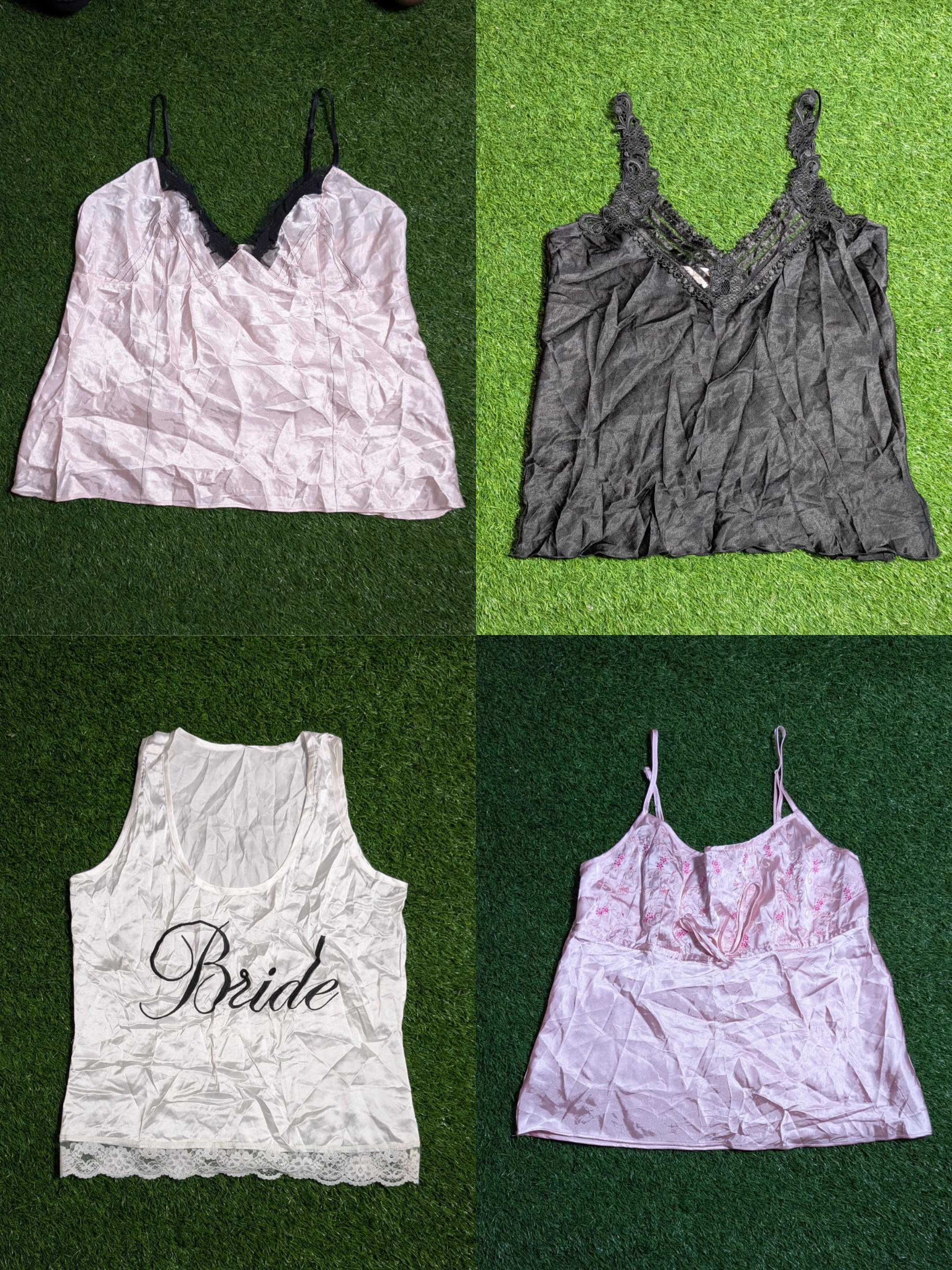 MAV#07 Ce sont des camisoles à dentelle et à fleurs.