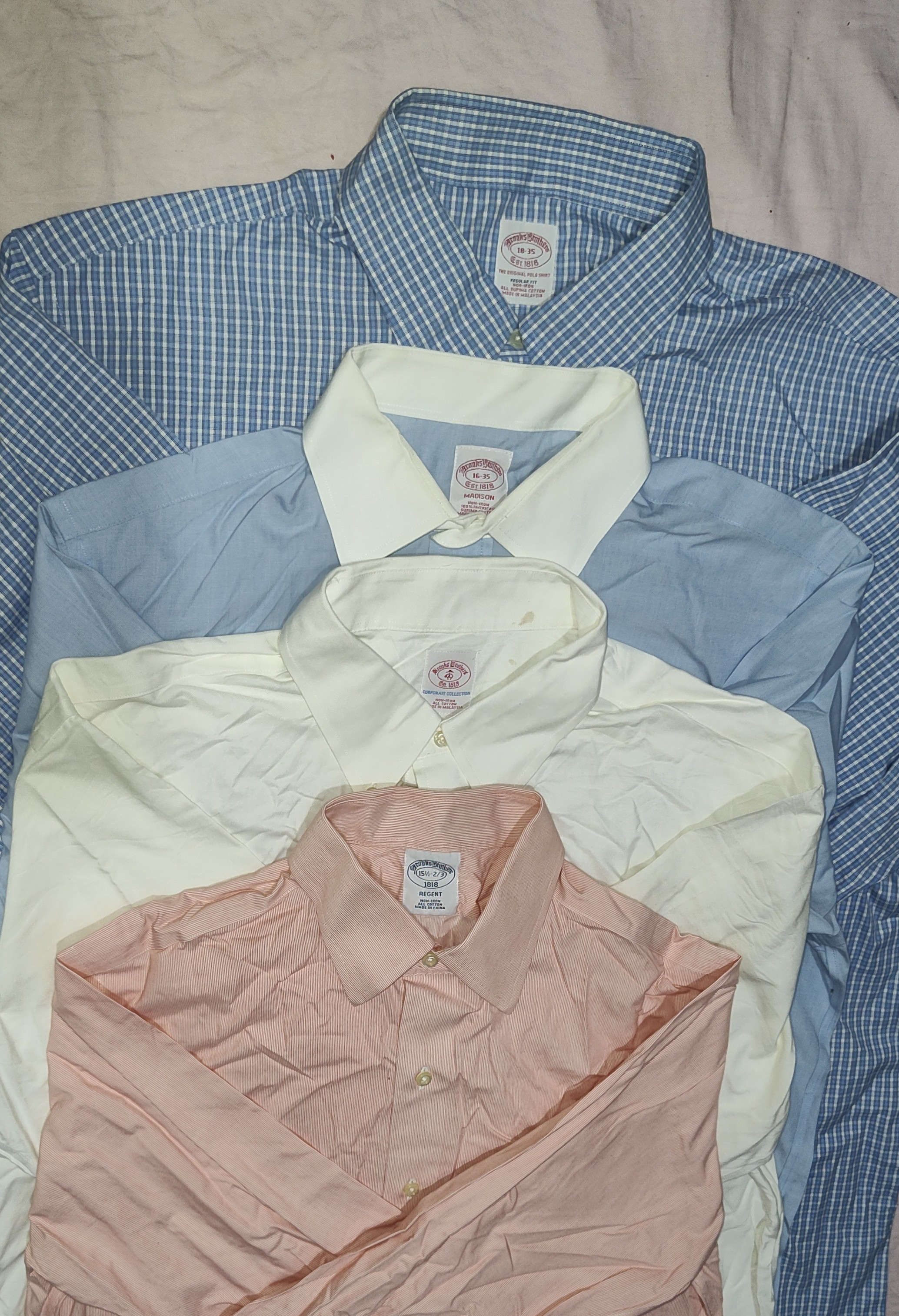 #03 Camisas de algodão Brooks Brothers