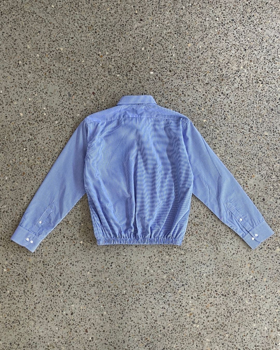 Upcycled Elastic Hem Shirt