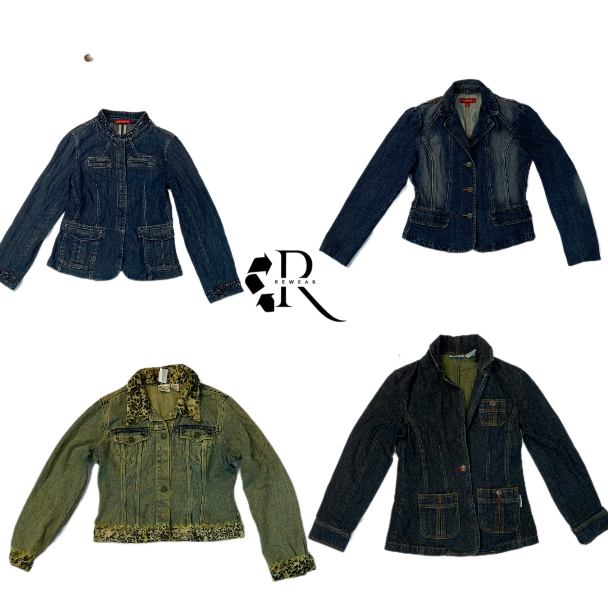 Y2K Unique Blazer Denim Jackets (Rw-1142)