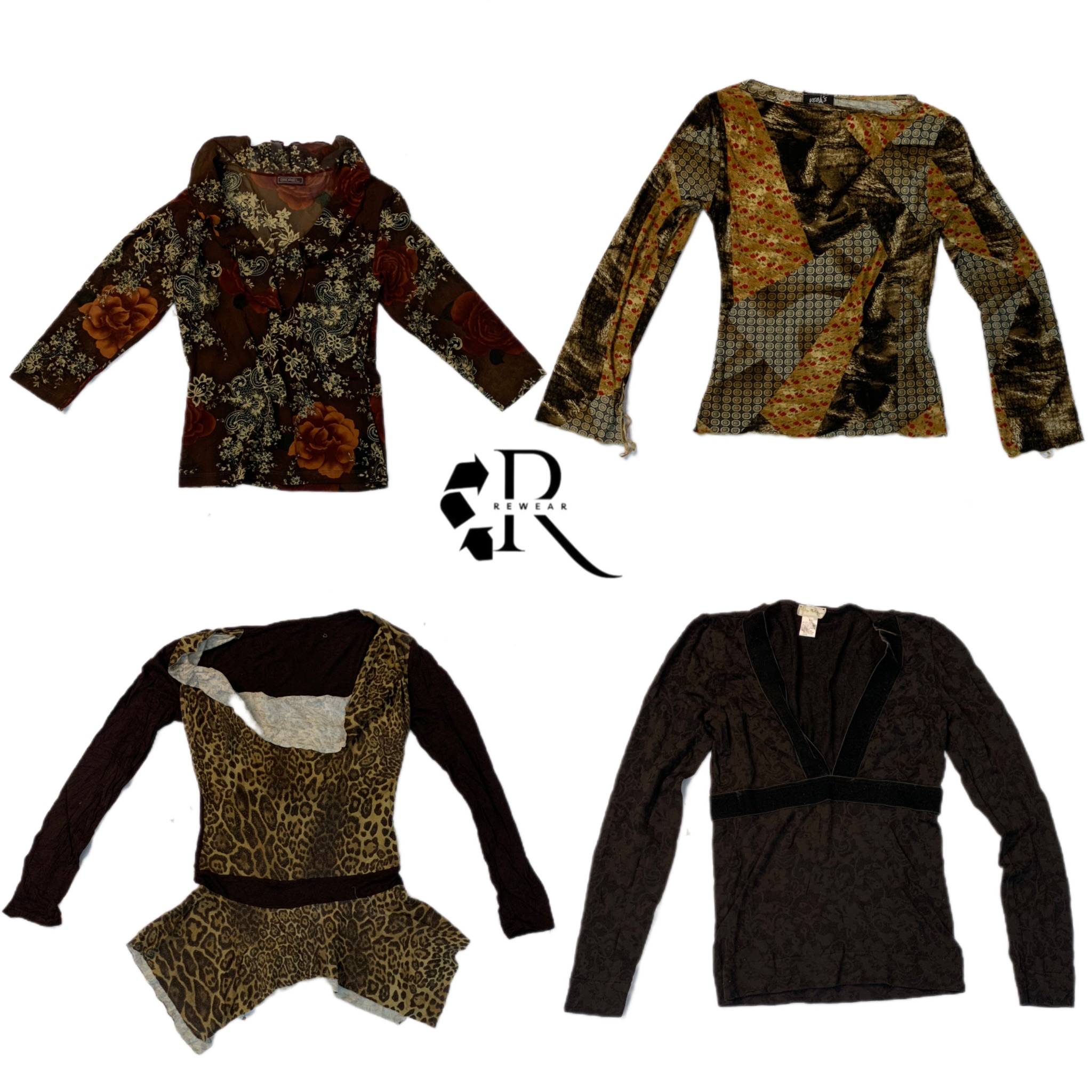 Y2K Gronge Magliette a Maniche Lunghe (RE-1143)