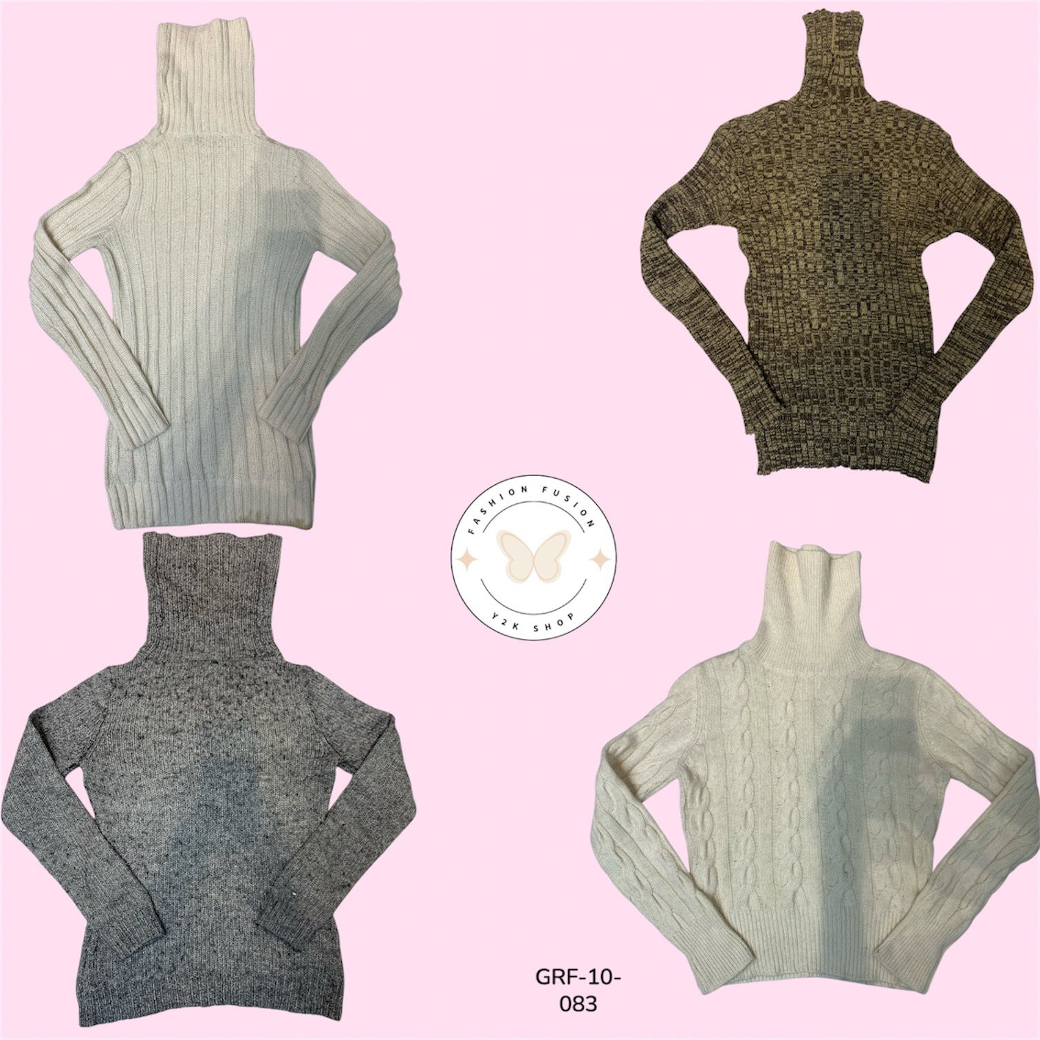 Ribbed High Neck Sweater – Timeless Warm Layer for Fall & Winter (GRF-10-083)