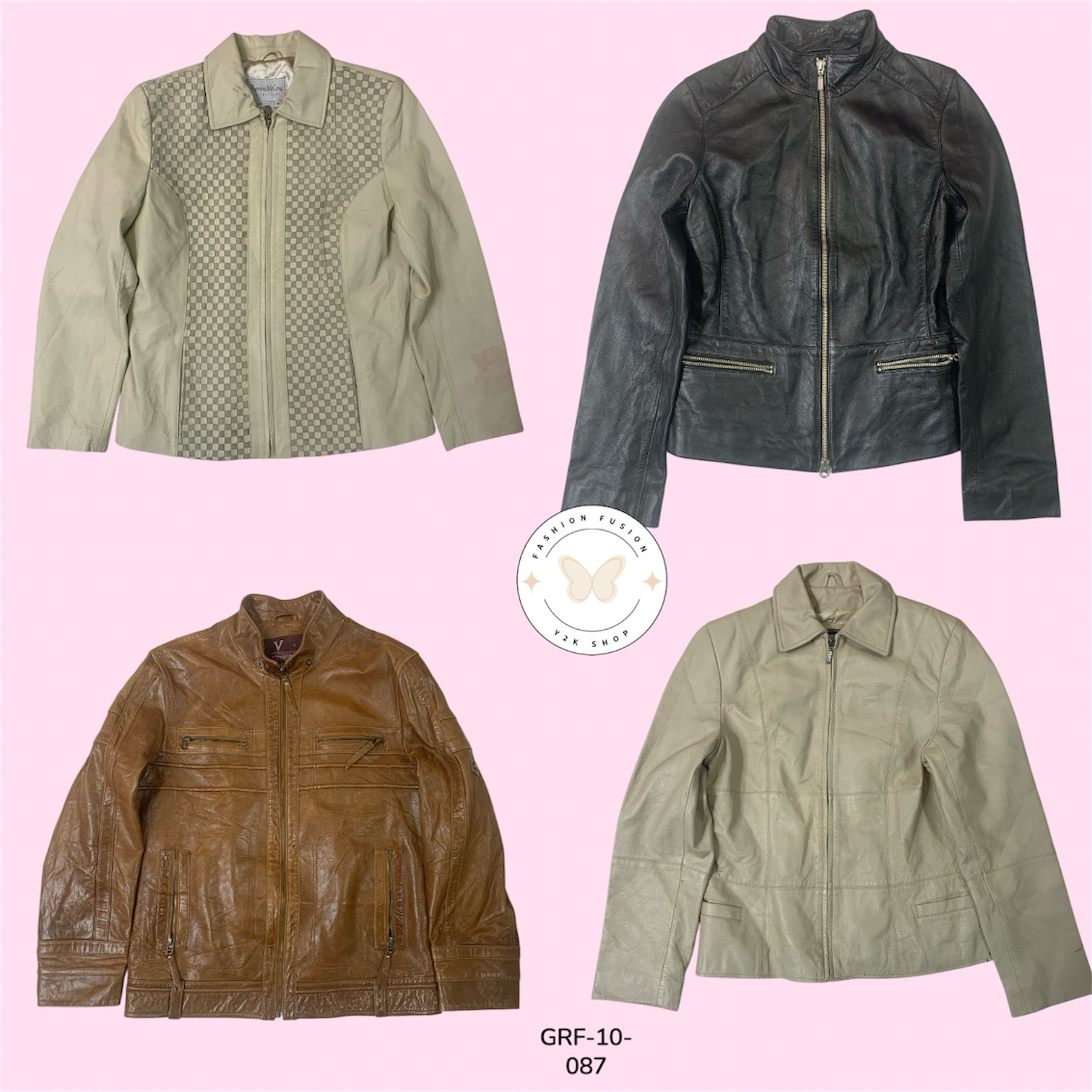 Distressed Leather Jacket – Bold Streetwear Vibe (GRF-10-087)