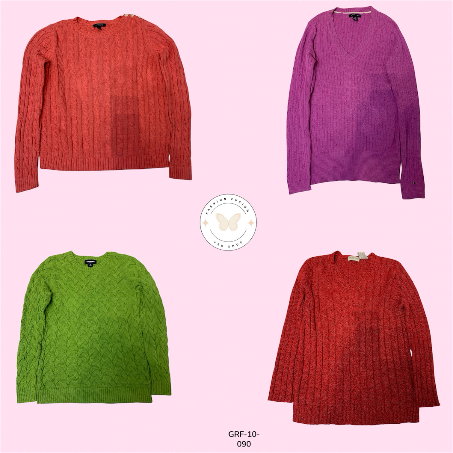 Retro  Cable Knit Sweater – Soft, Warm & Stylish Layer (GRF-10-090)