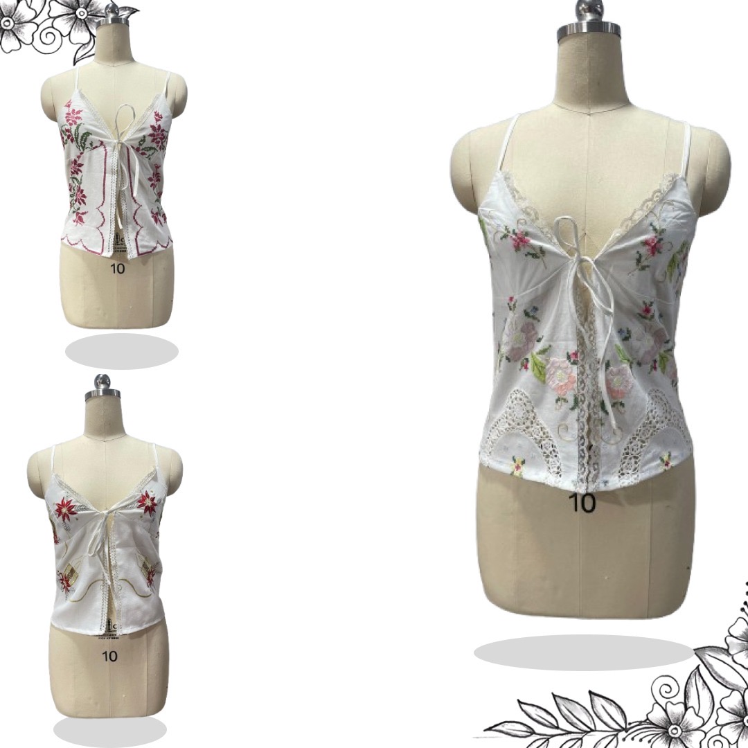 SS25 Top Cami in Lino Riciclato