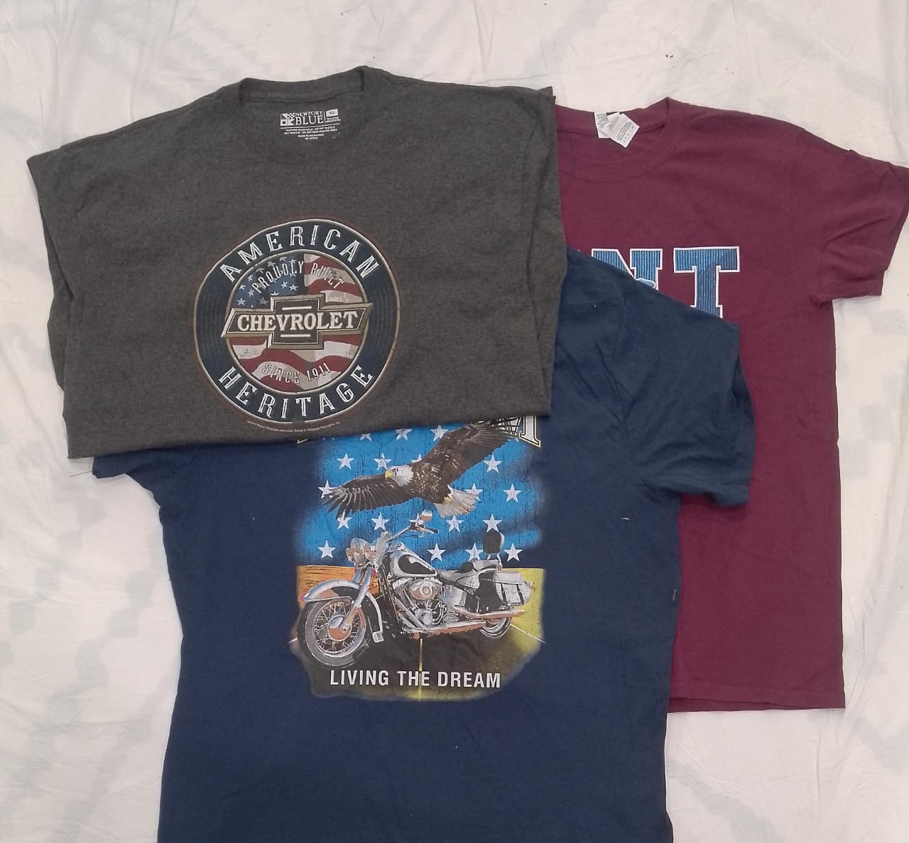 CRZ0521 ビンテージ アンブランド プリント Tシャツ バンドル