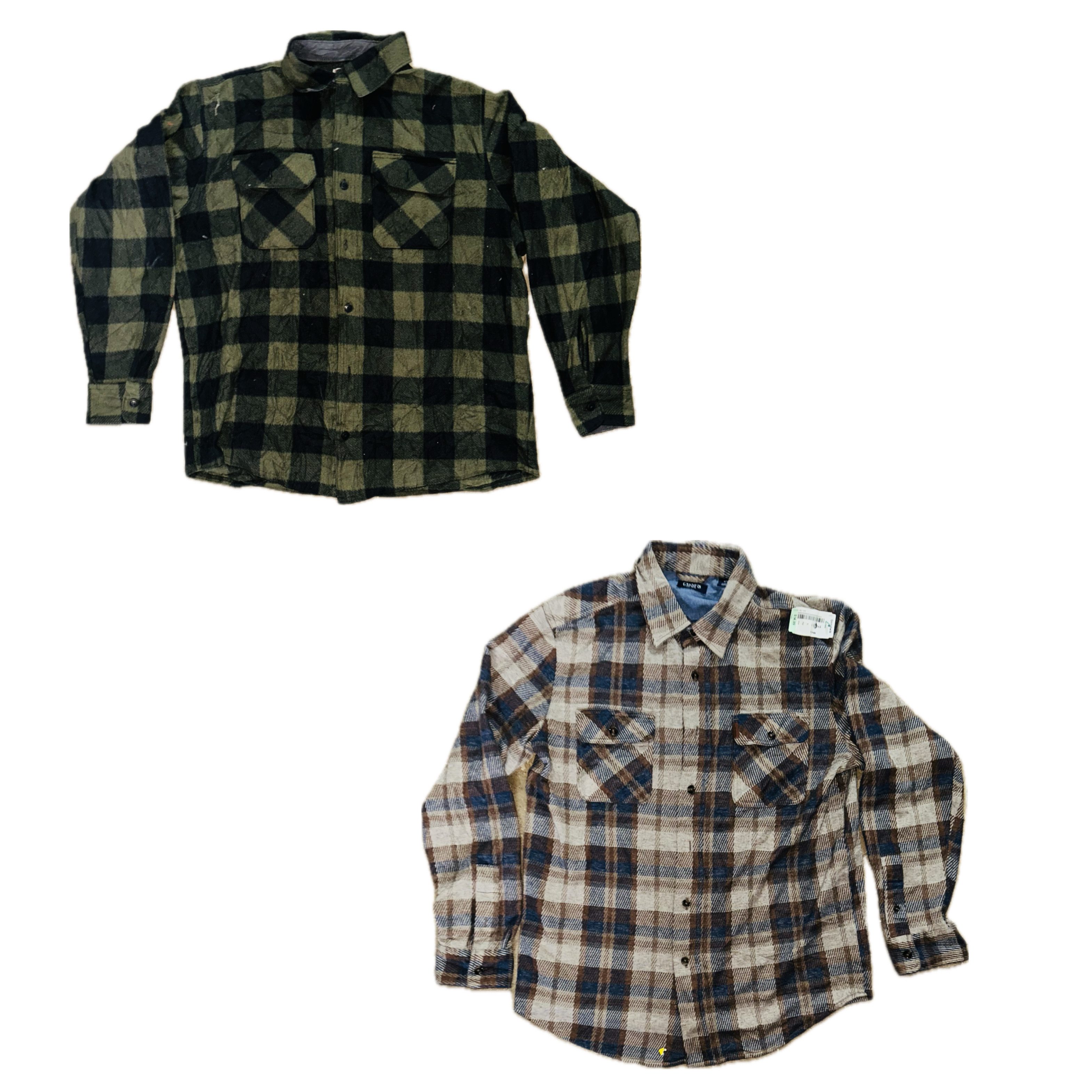 Branded flannel shirts