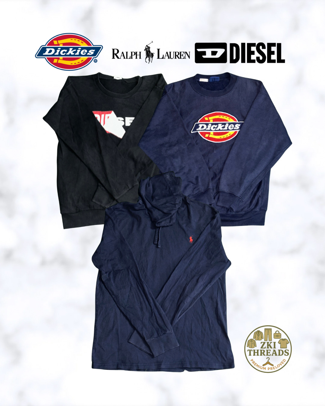 Ralph Lauren Dickies Diesel Russell Sweatshirts (E62)