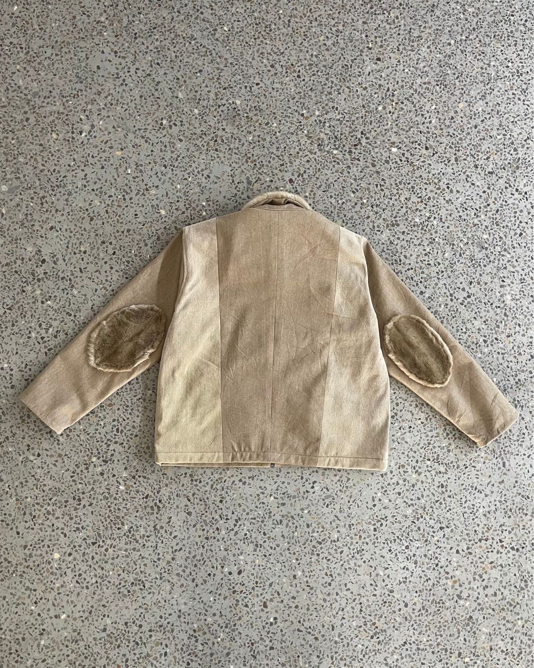 Upcycled Faux Shearling Jacket