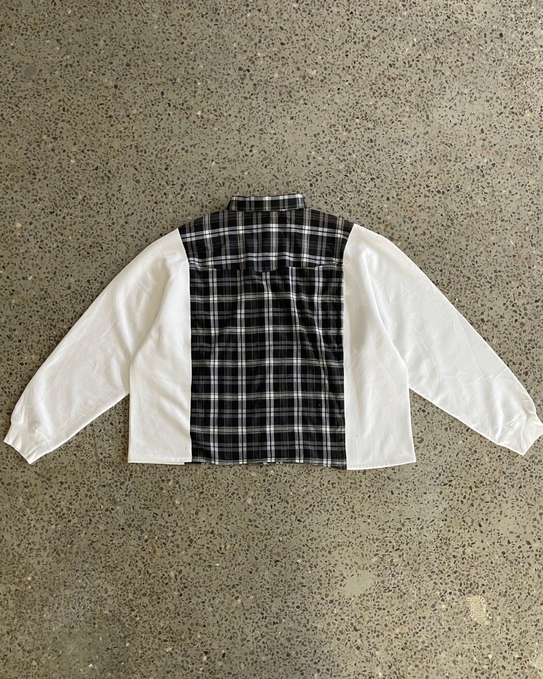 Camisa Painel em Flanela de Contraste Reciclada