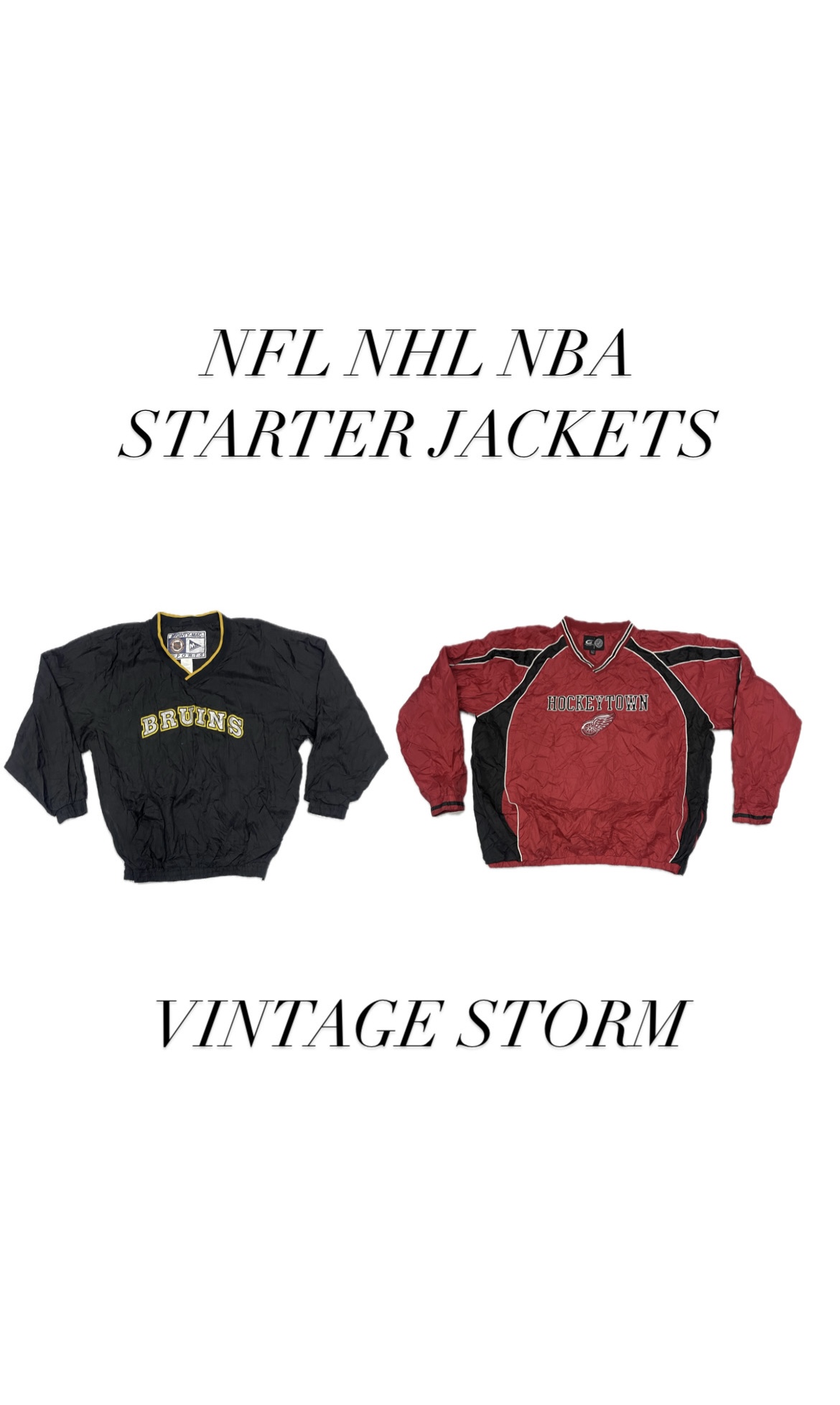 JAQUETAS STARTER NFL NHL