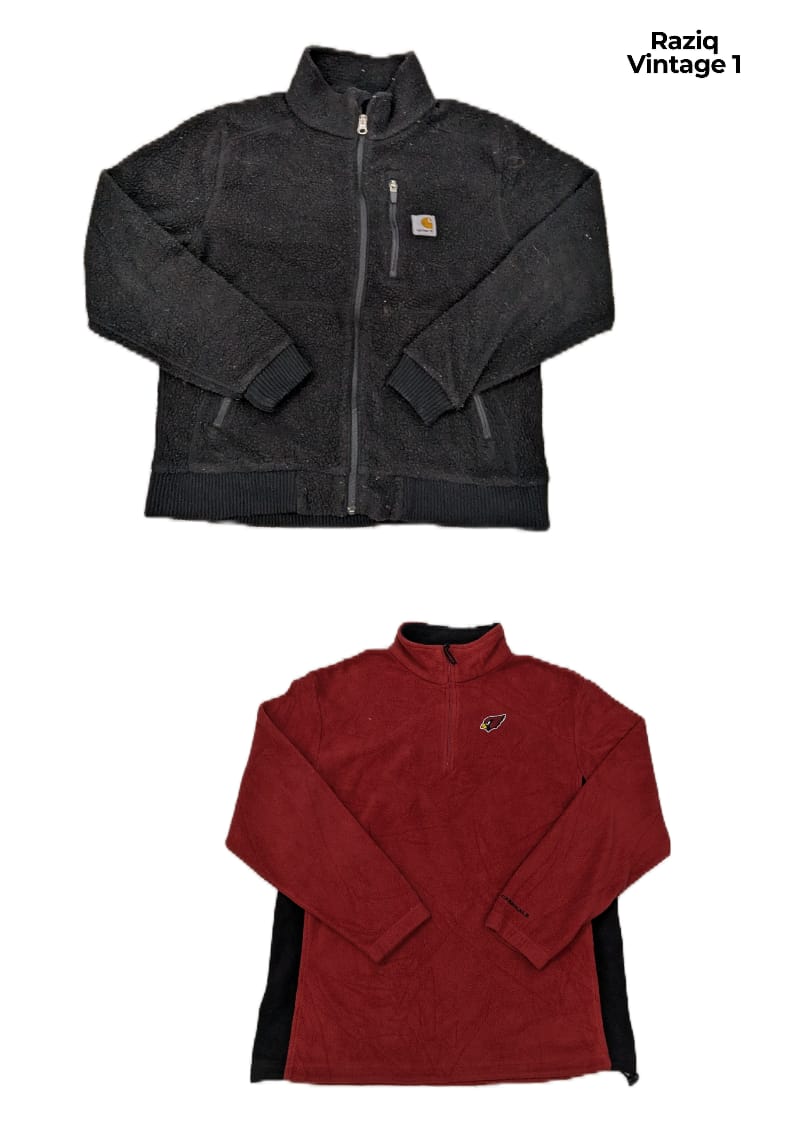 Giacche in pile con marchi misti