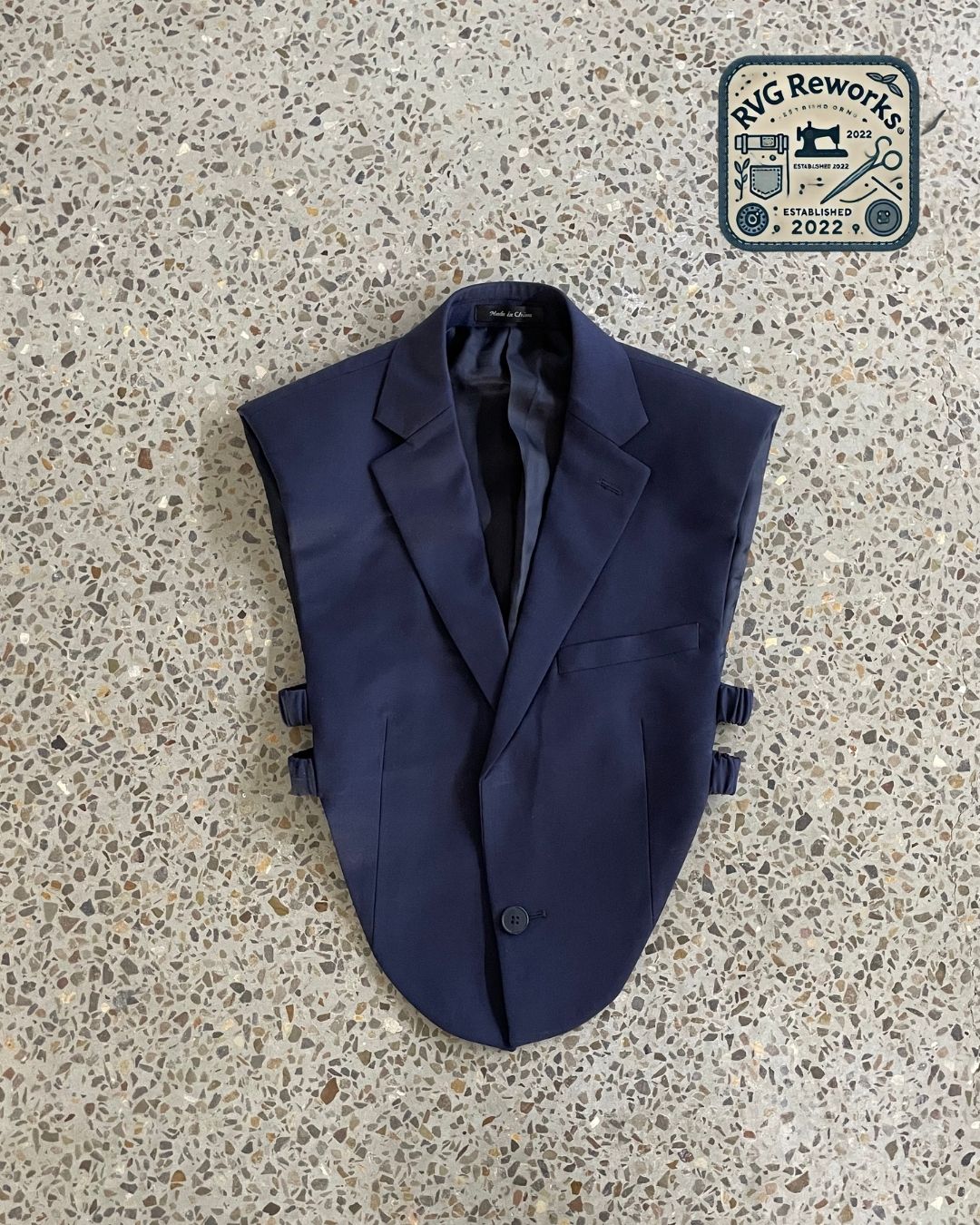 Veste à boucle structurée upcyclée