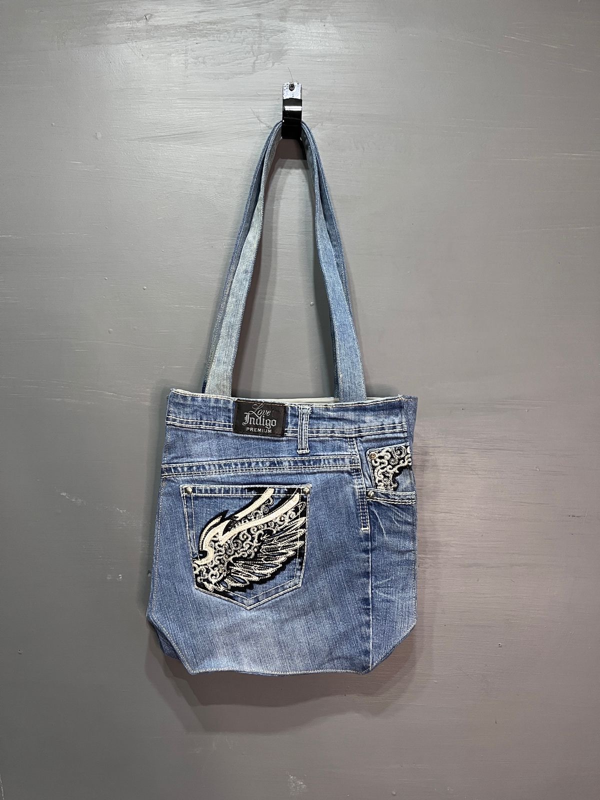 Upcycled Y2K Denim Tote Bag (Embellished) (RERP)