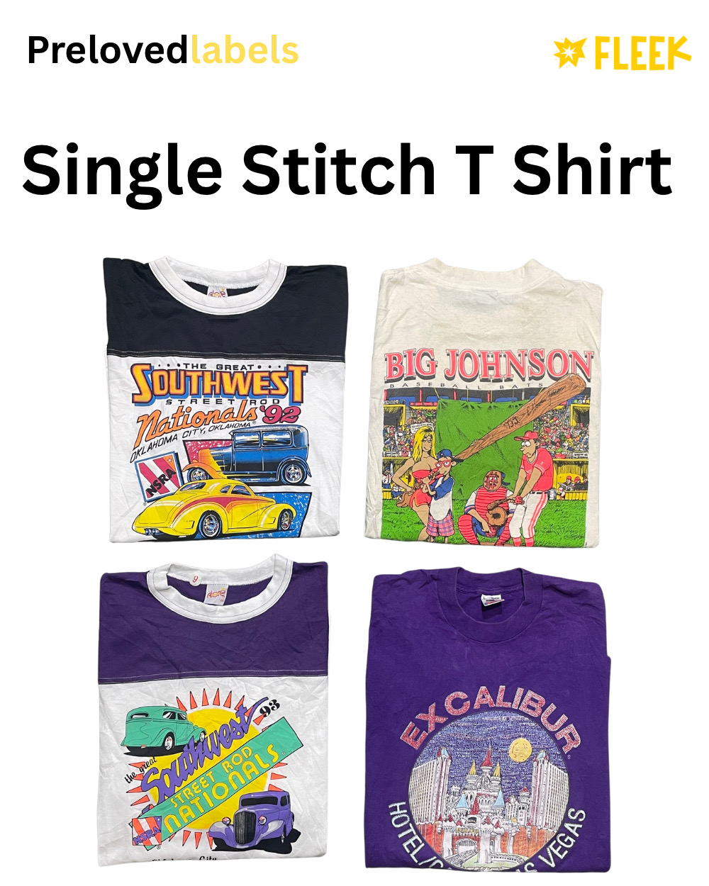 Camisetas de Costura Simples (1090)