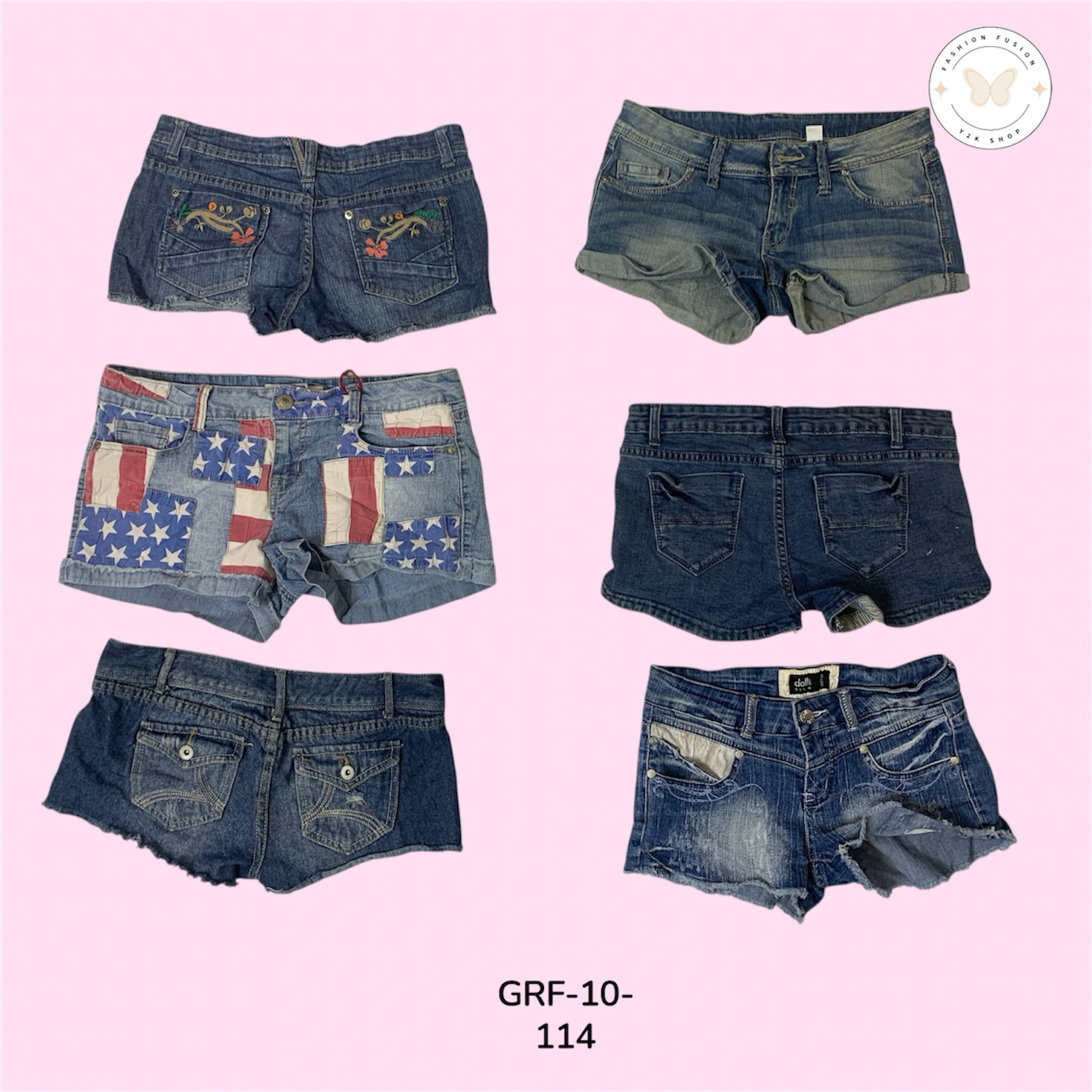 Shorts en Jean Mini Essentiels – Confort Décontracté Intemporel (GRF-10-114)
