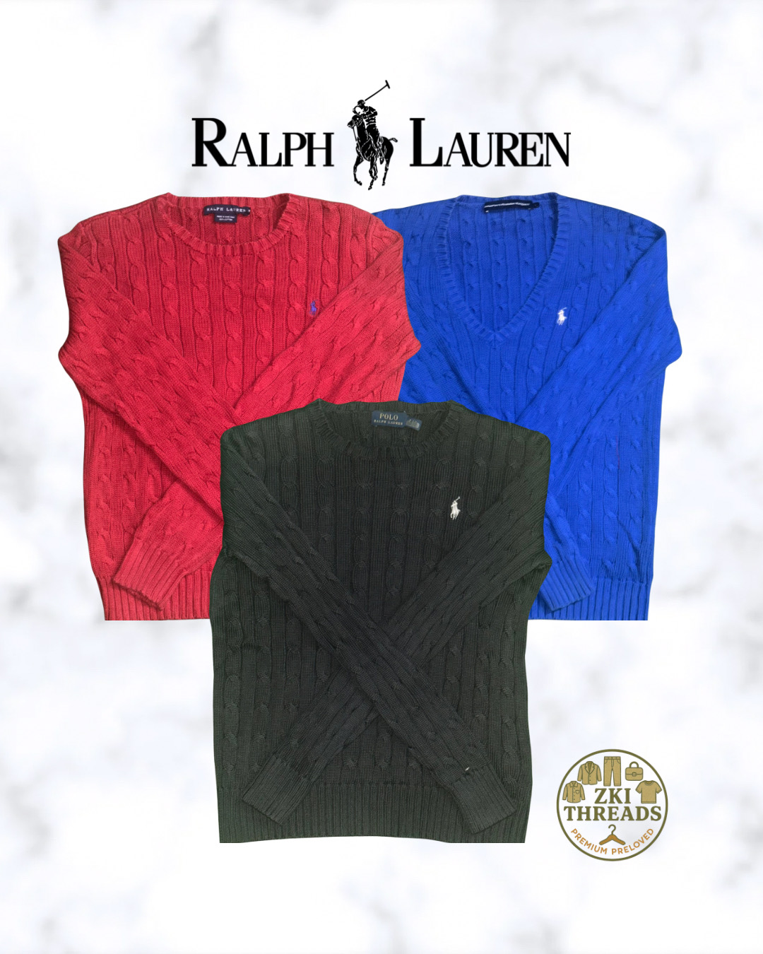 Ralph Lauren Maglioni a Treccia (D27)