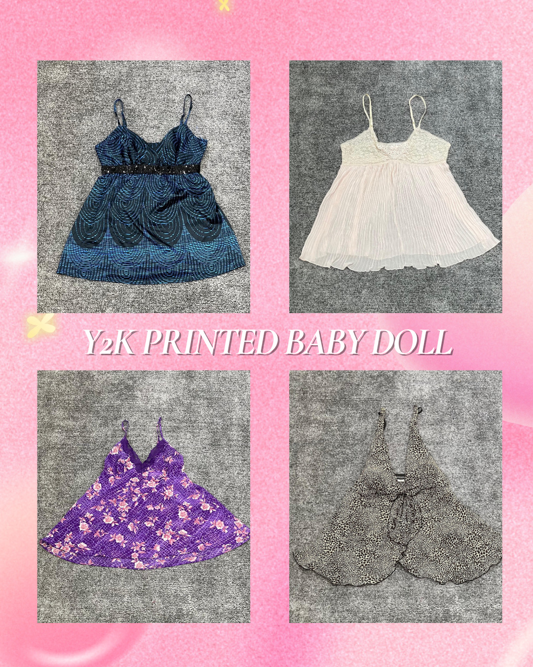 Abiti a camicia stampati Y2K