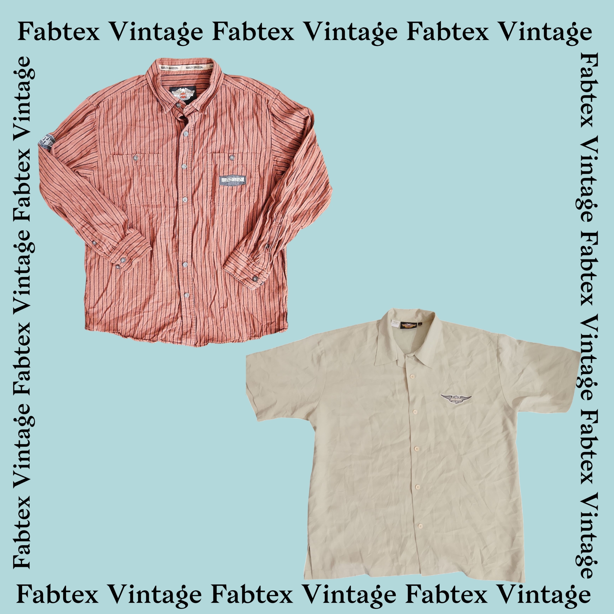 (FV-272) Camisa de botones Harley Davidson