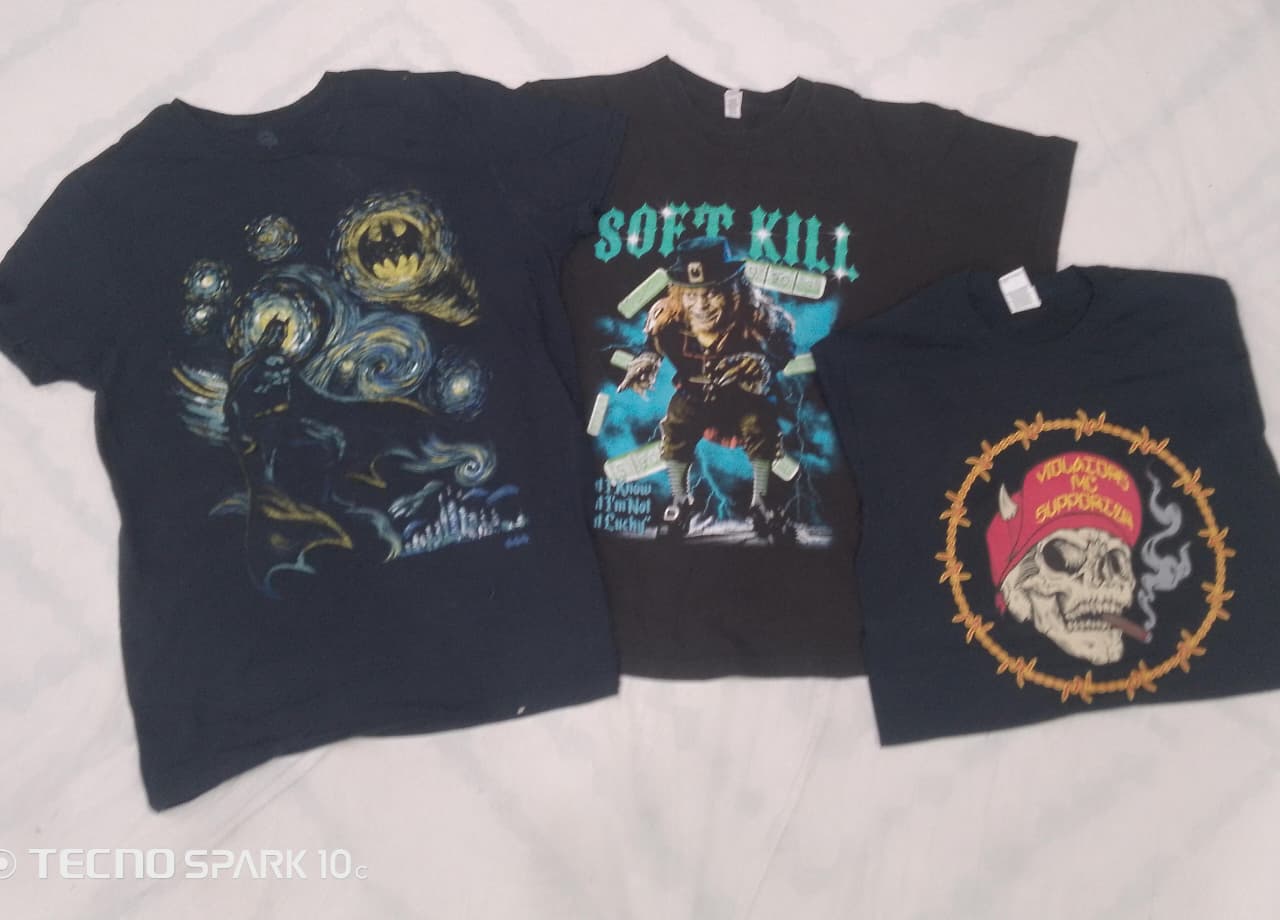 CRZ0568 ヴィンテージ 無地 プリント Tシャツ バンドル