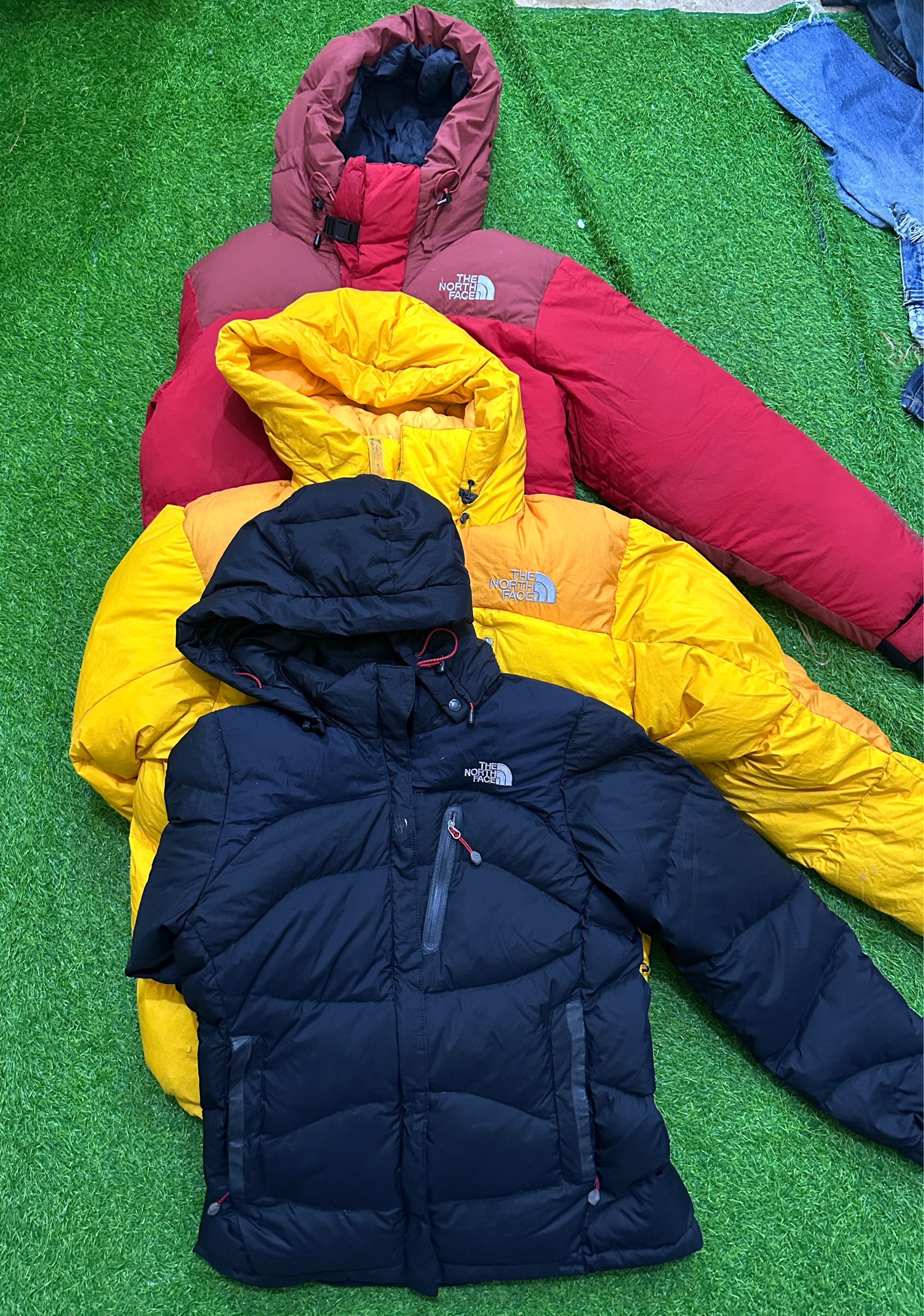 The north face puffer hooded jacket
