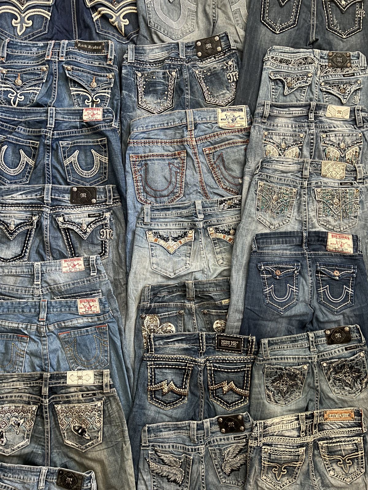 True Religion and miss me mixed jeans