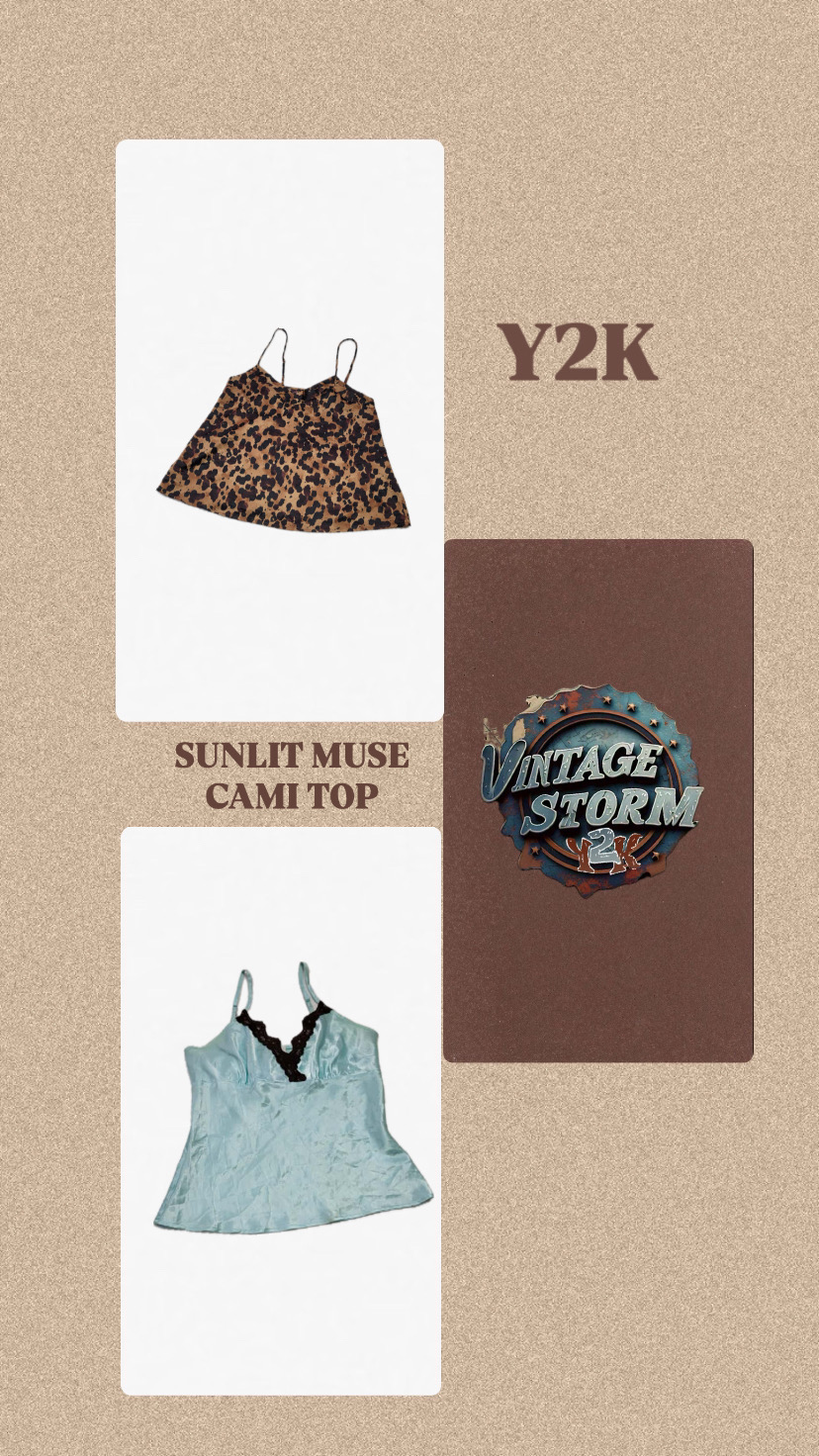 Y2k Sunlit Muse Cami Top