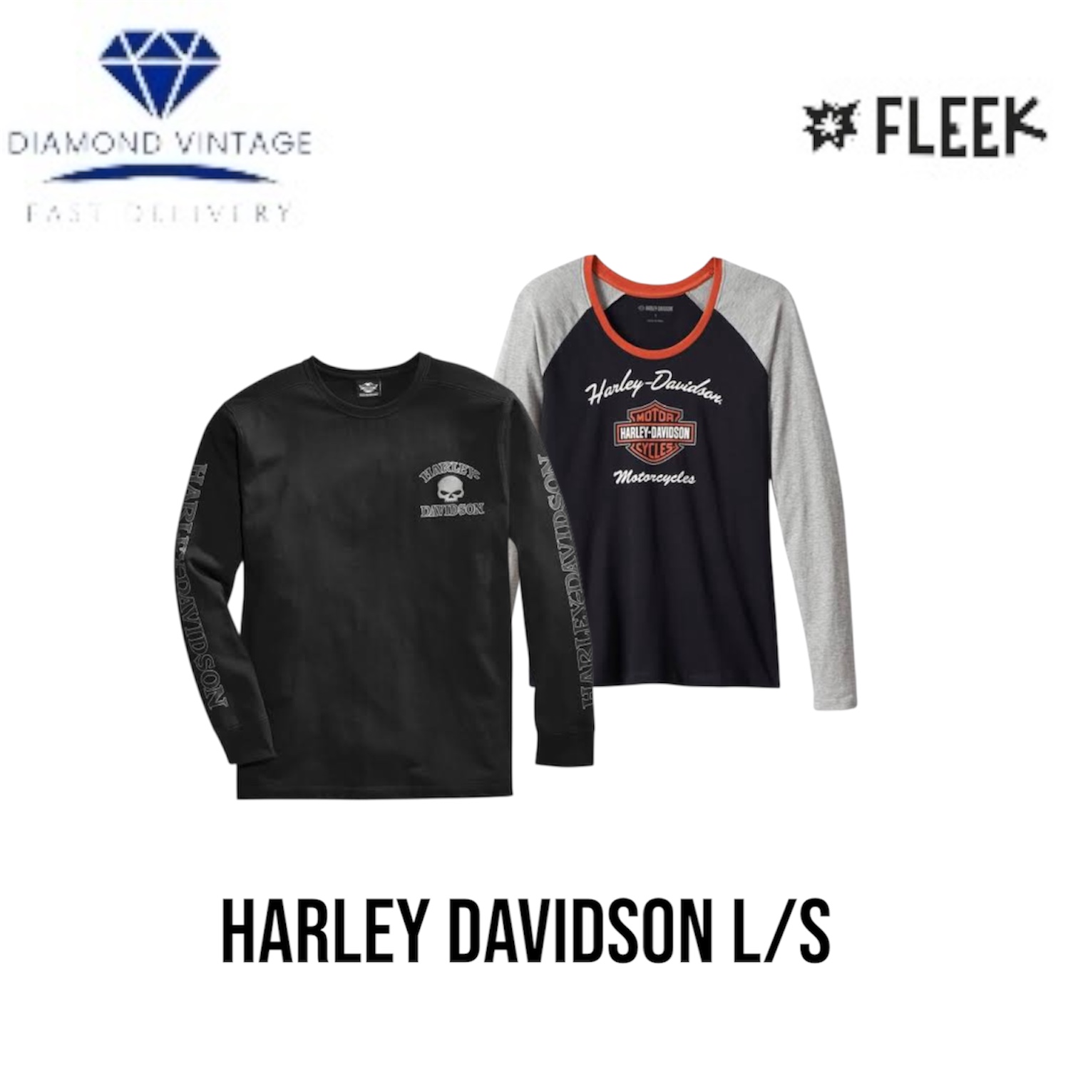 Harley Davidson mangas longas (DV -10-3012)