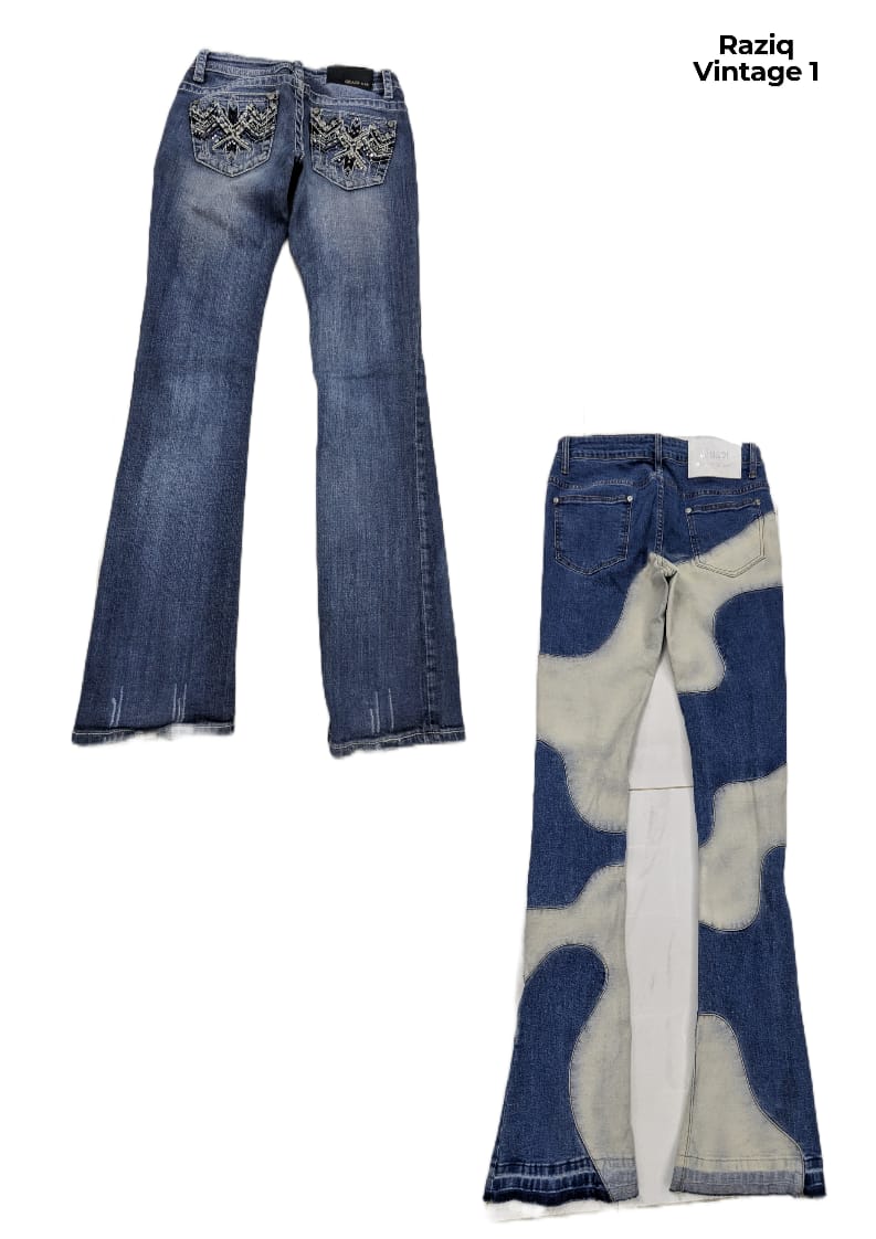 Jeans acampanados para mujer Y2K