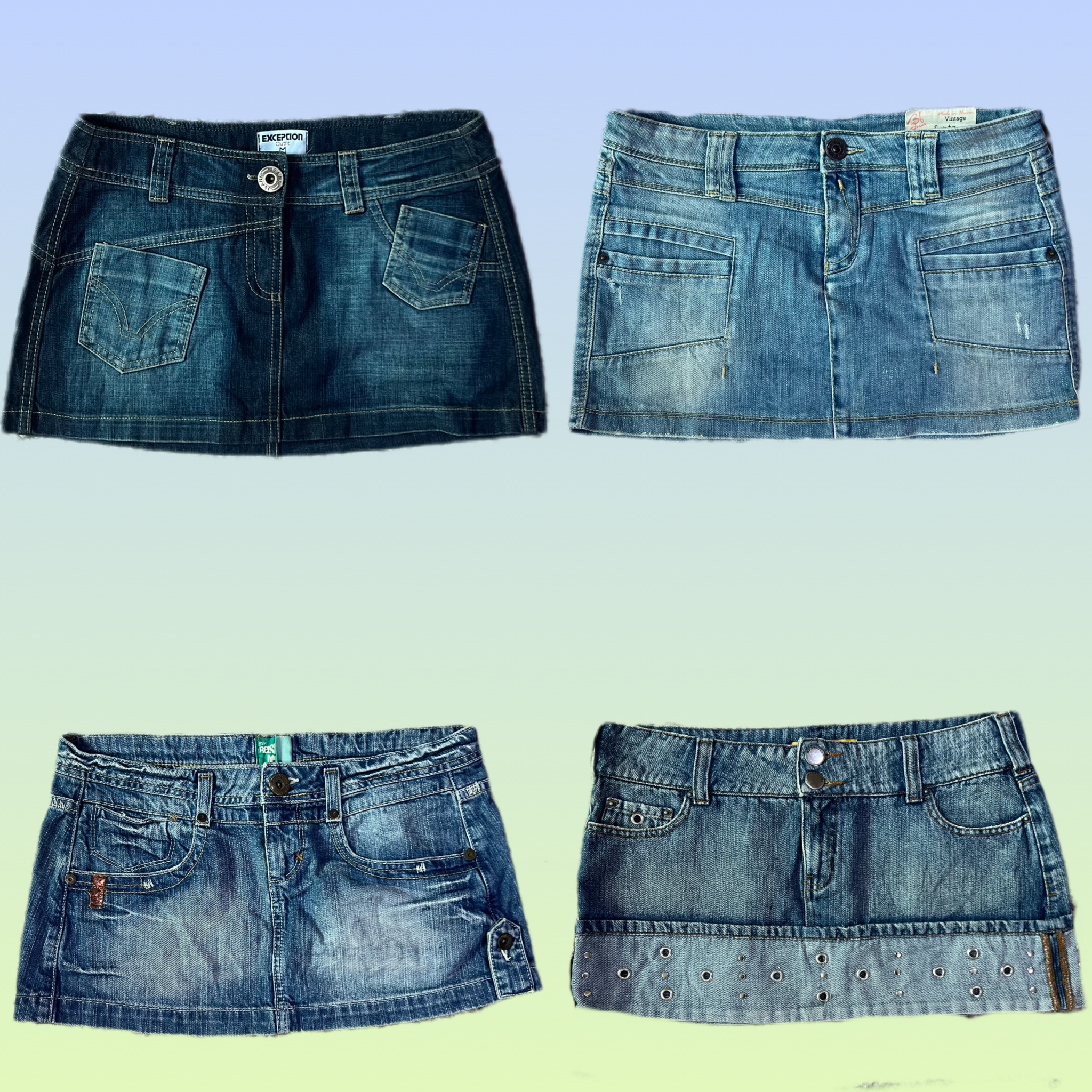 Faldas de mezclilla mini Y2K IT Girl (TS-1314)