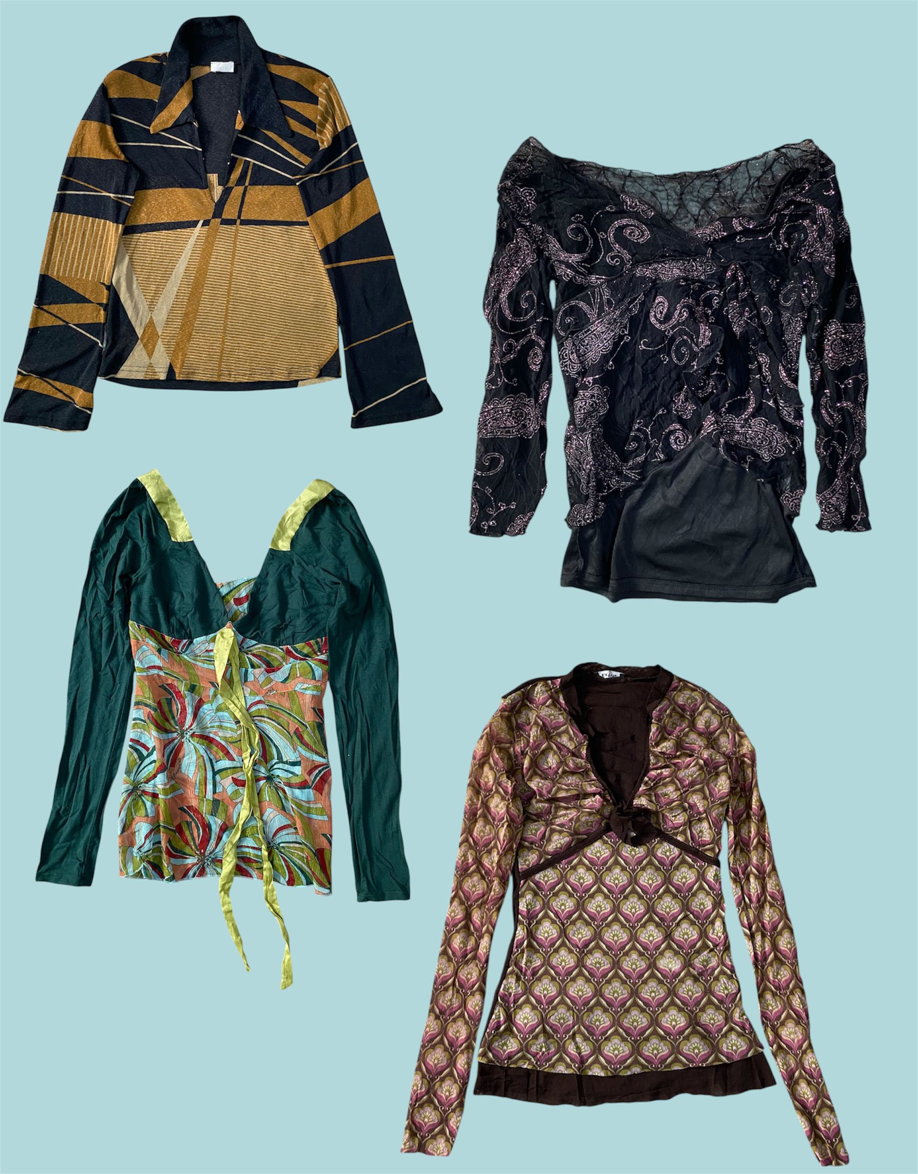 Y2K iconic Full Sleebe Tops (TS-1306)