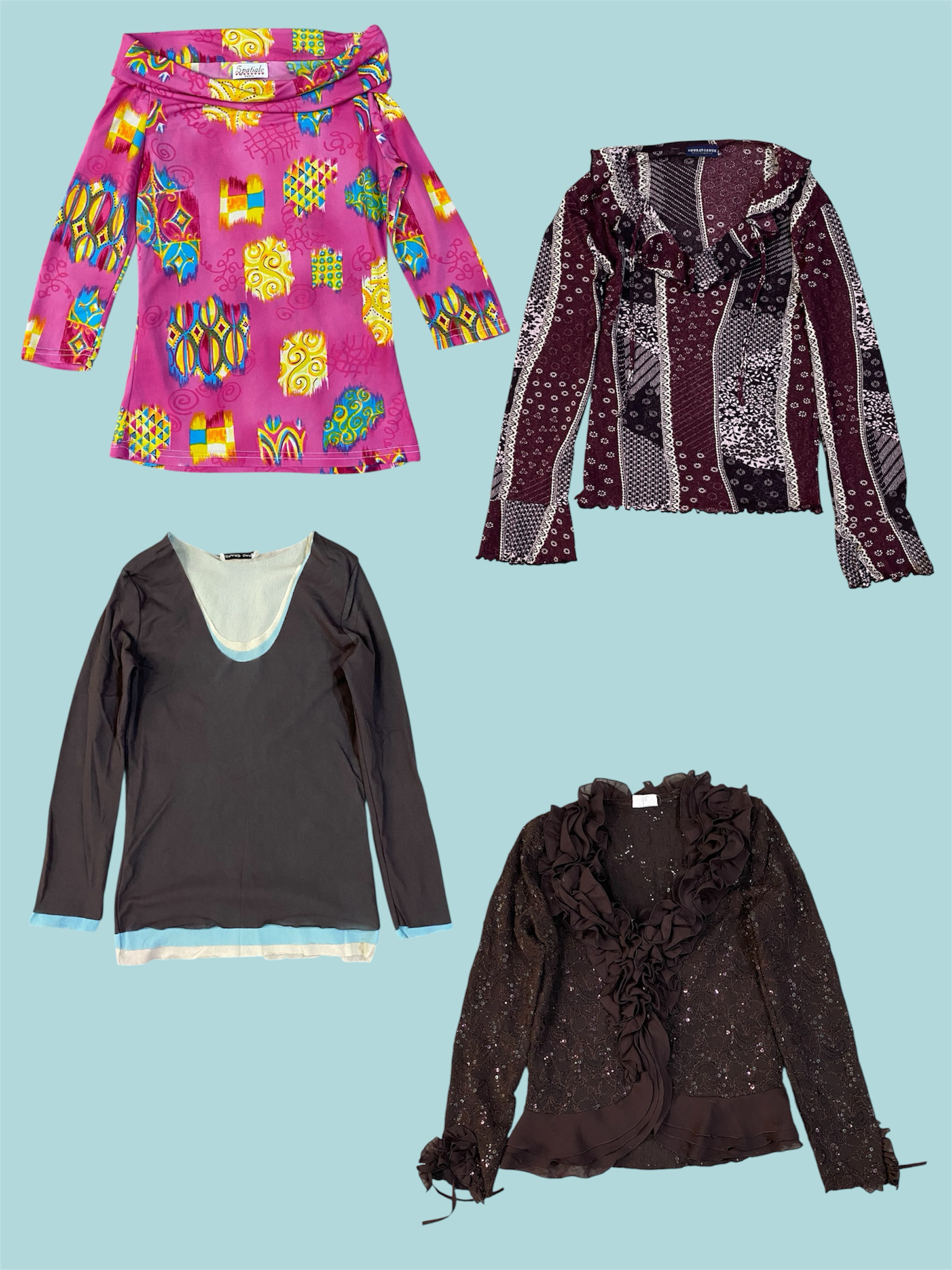 Y2K Mix Full Slerve Tops (TS-13010)