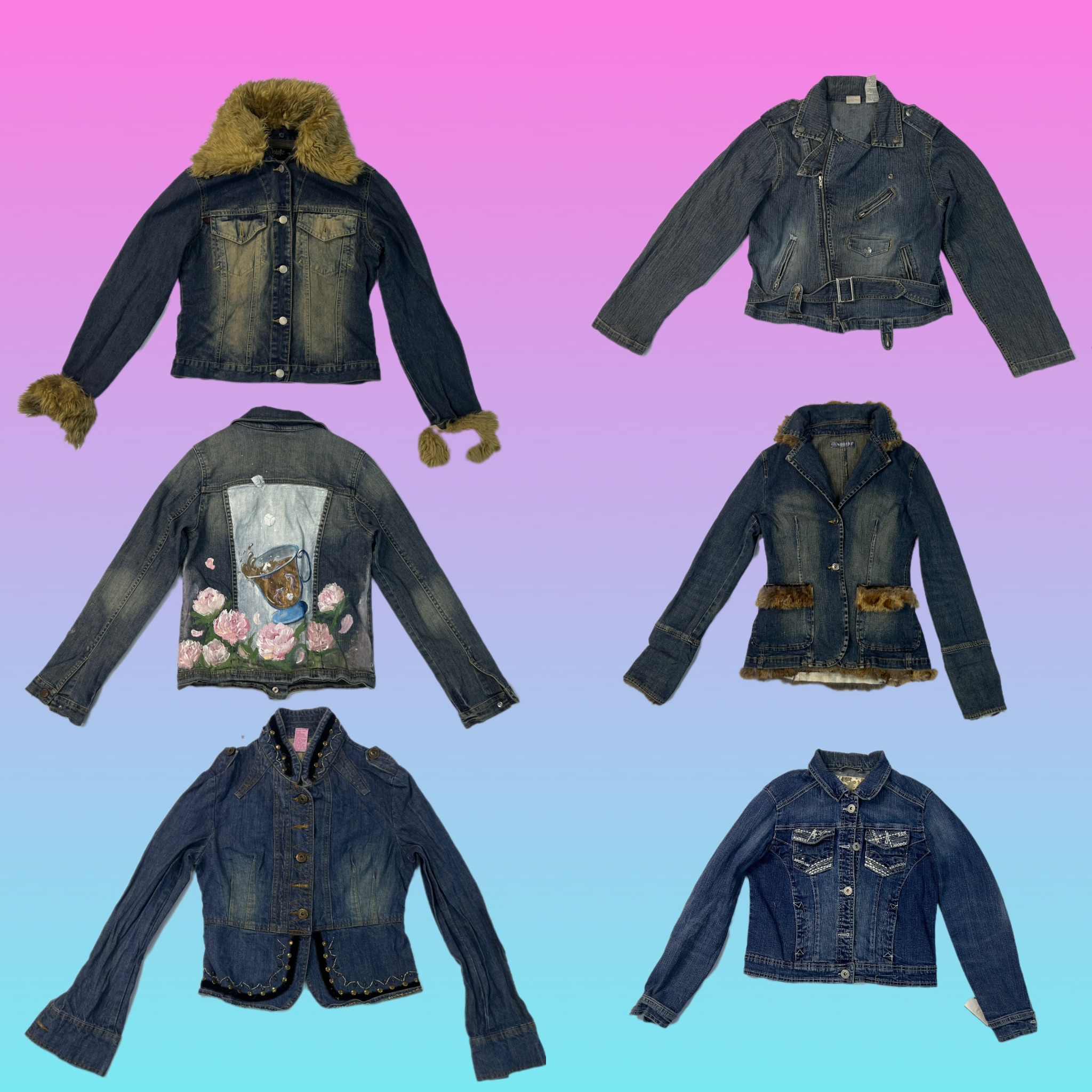 Giacche di denim uniche Y2k